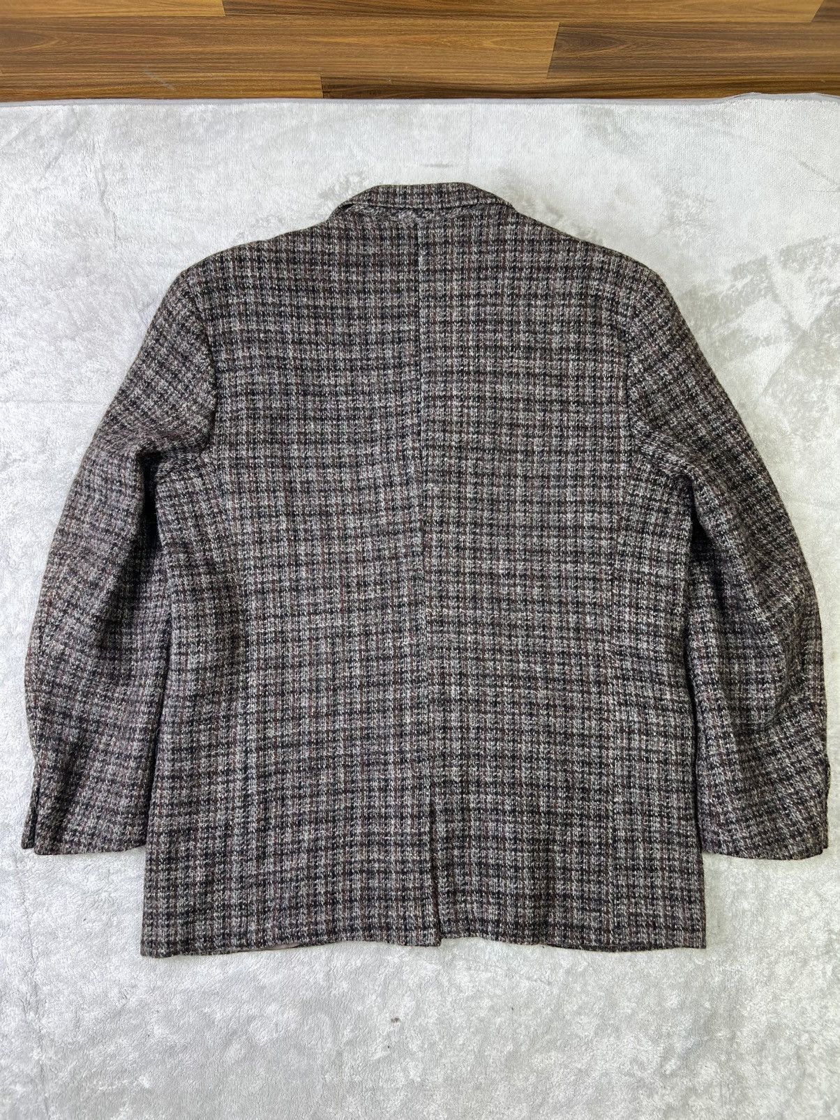 Harris Tweed Harris Tweed Pure Scottish Wool Blazer Brown Multi Check Size 40R - 9 Thumbnail