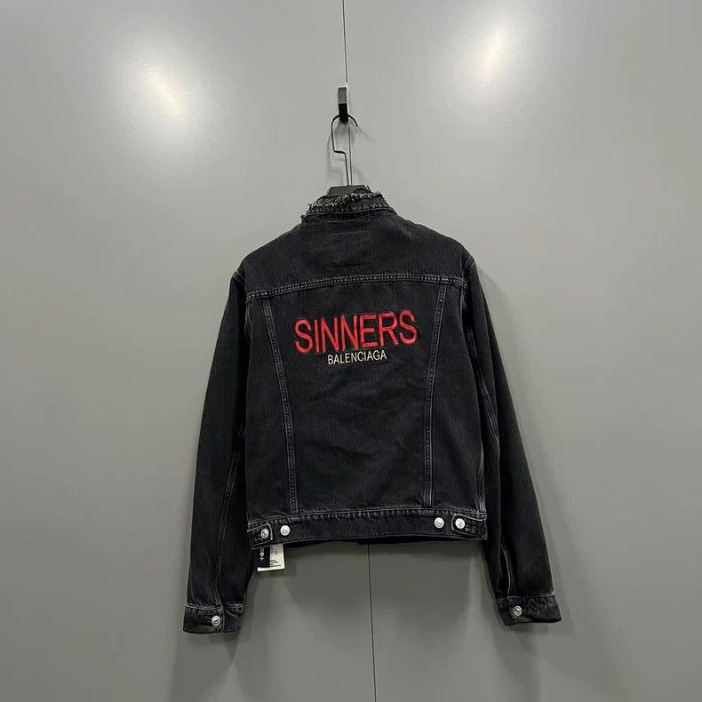 Balenciaga Balenciaga size 46 Sinner Denim Jacket Size US S / EU 44-46 / 1 - 2 Thumbnail