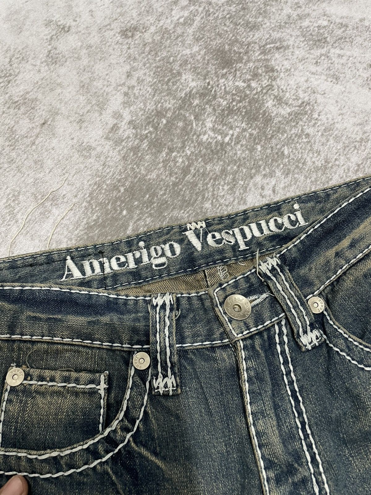 If Six Was Nine × Japanese Brand × Le Grande Bleu (L.G.B.) 2000s Flared amerigi wash japan denim pants y2k style Size US 30 / EU 46 - 3 Thumbnail