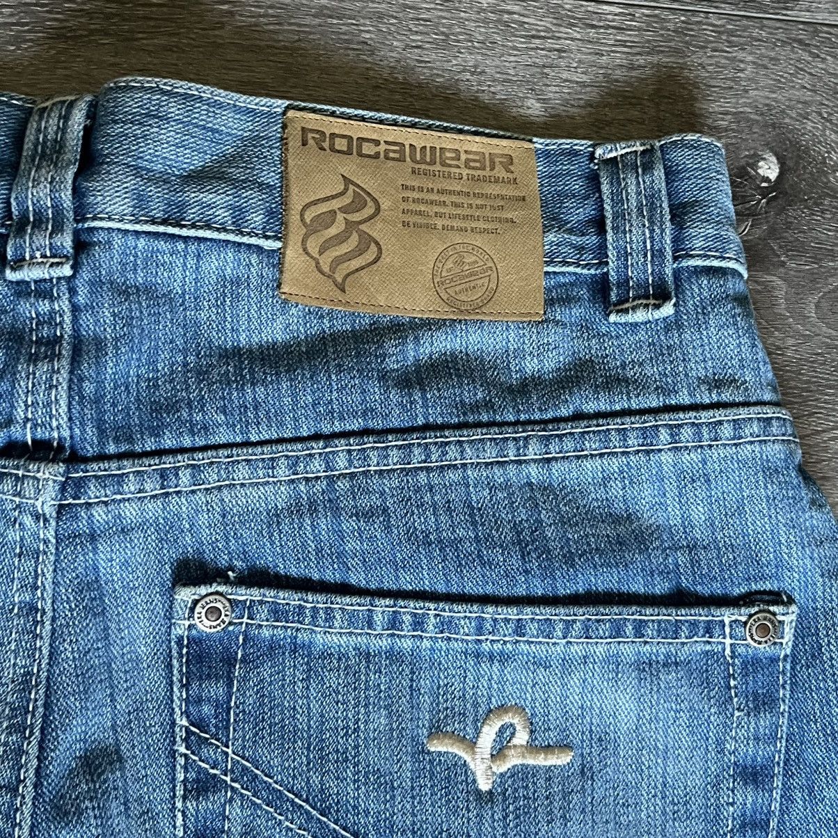 Rocawear Vintage 2000s Rocawear Baggy Skater Washed Denim Jeans 32x32 Size US 32 / EU 48 - 5 Thumbnail