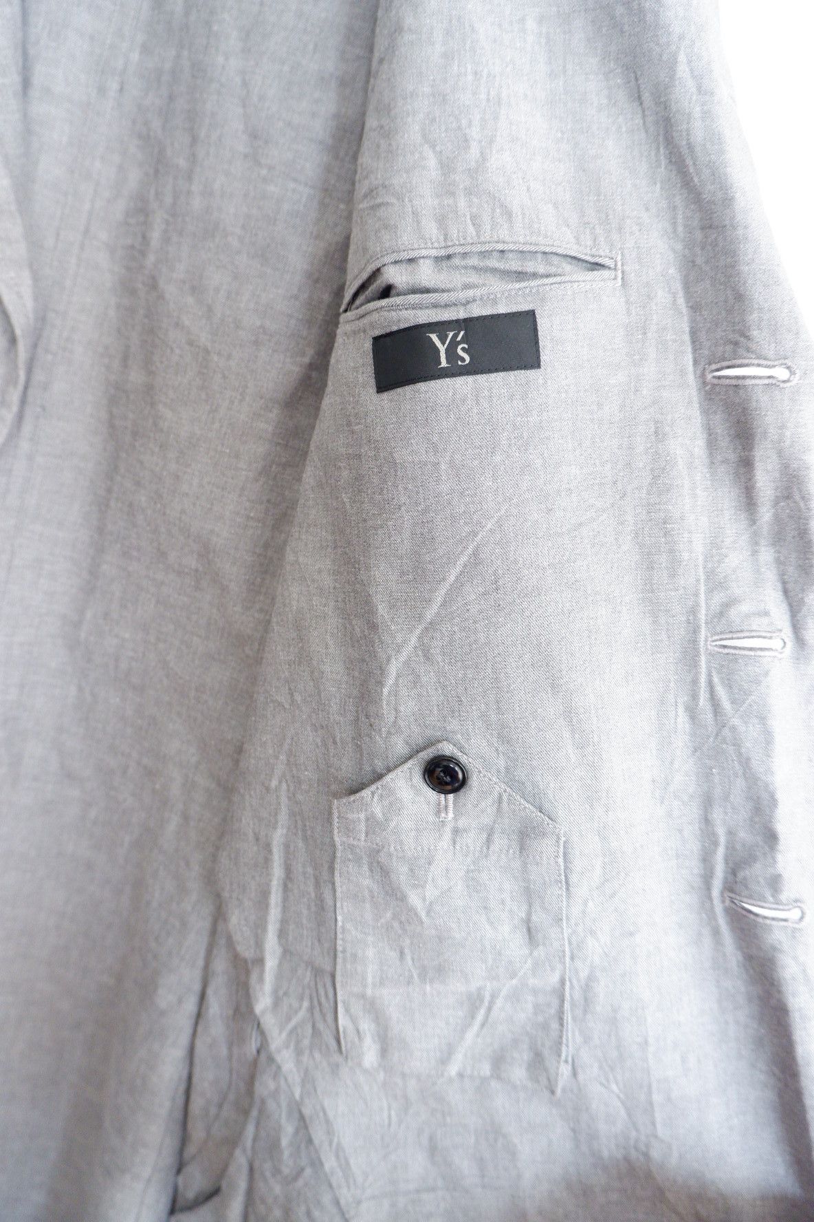 Yohji Yamamoto Vintage Y's Yohji Yamamoto Linen Coat Size US M / EU 48-50 / 2 - 8 Thumbnail