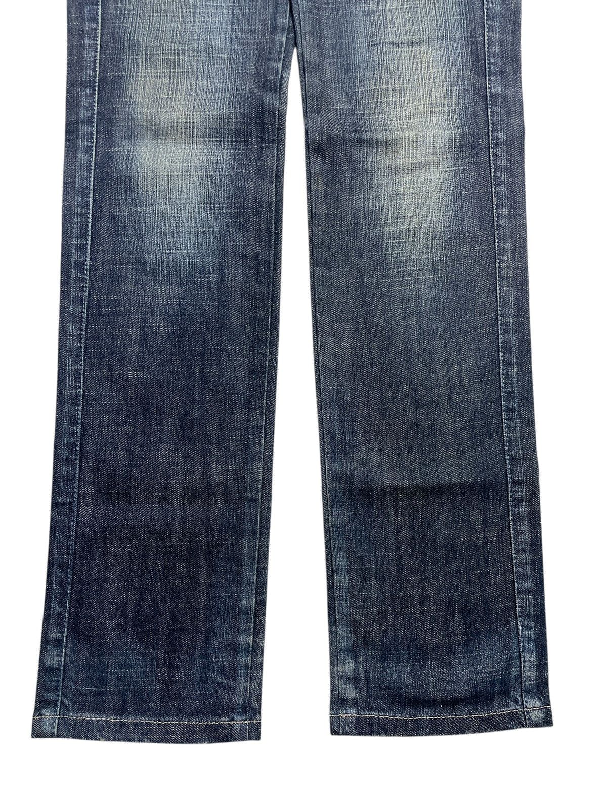 Marithe + Francois Girbaud Marithe Francois Girbaud - Crash Faded Lowrise Denim Pants Size US 29 - 4 Thumbnail