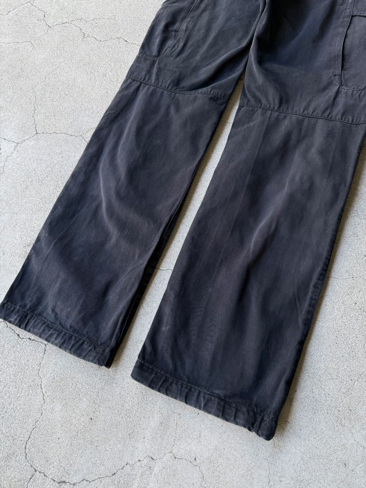 Stone Island 2000s STONE ISLAND Black Oversized Multi Pocket Cargo Pants Size US 30 / EU 46 - 6 Thumbnail