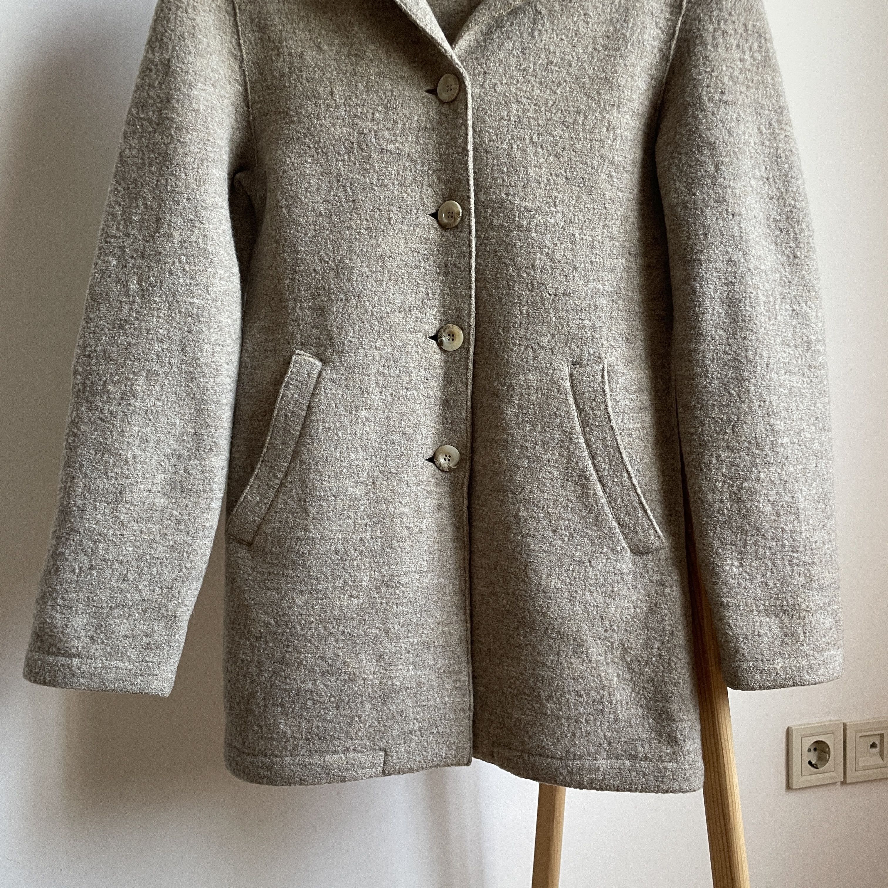Mulberry Mulberry Womens Brushed Wool Unlined Coat Size UK 10 Size M / US 6-8 / IT 42-44 - 5 Thumbnail