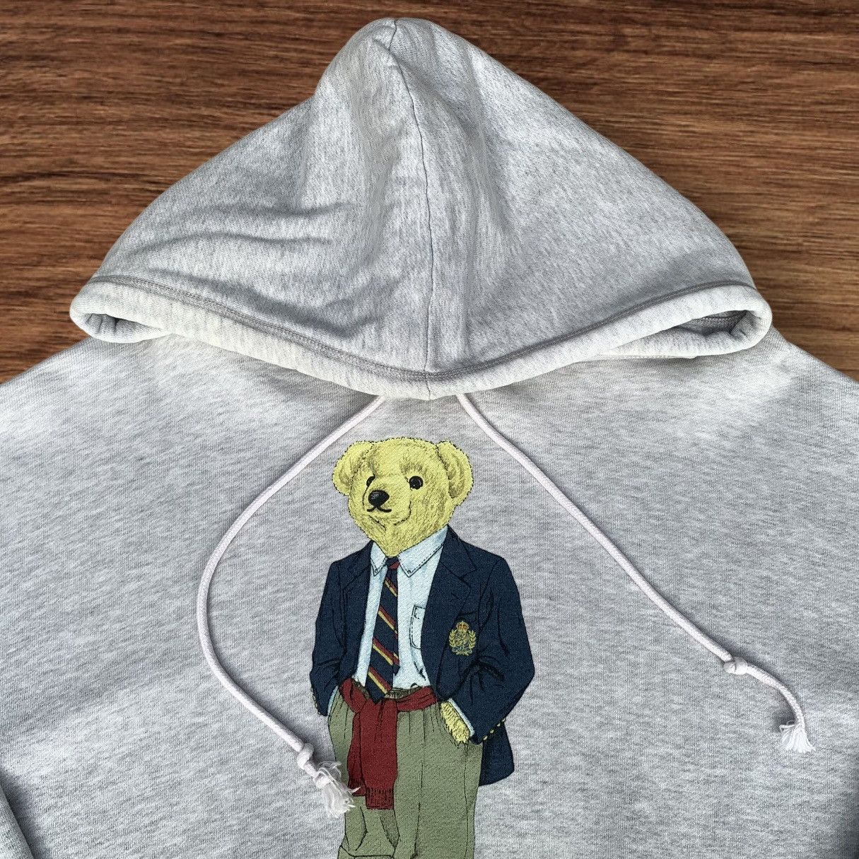 Vintage Vintage 90s Polo Bear Ralph Lauren Hoodie Size L / US 10 / IT 46 - 5 Thumbnail