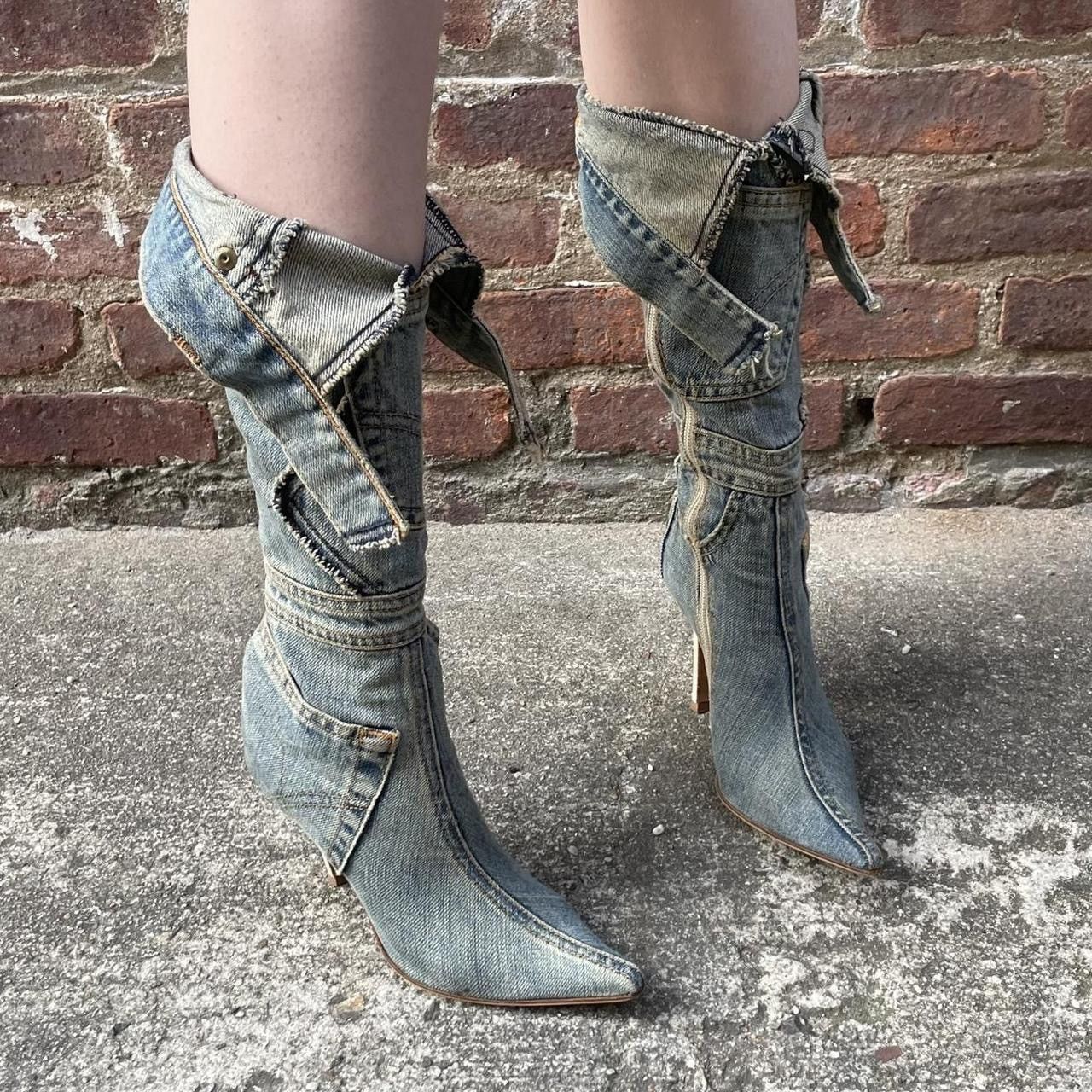 dolce and gabbana denim shoes
