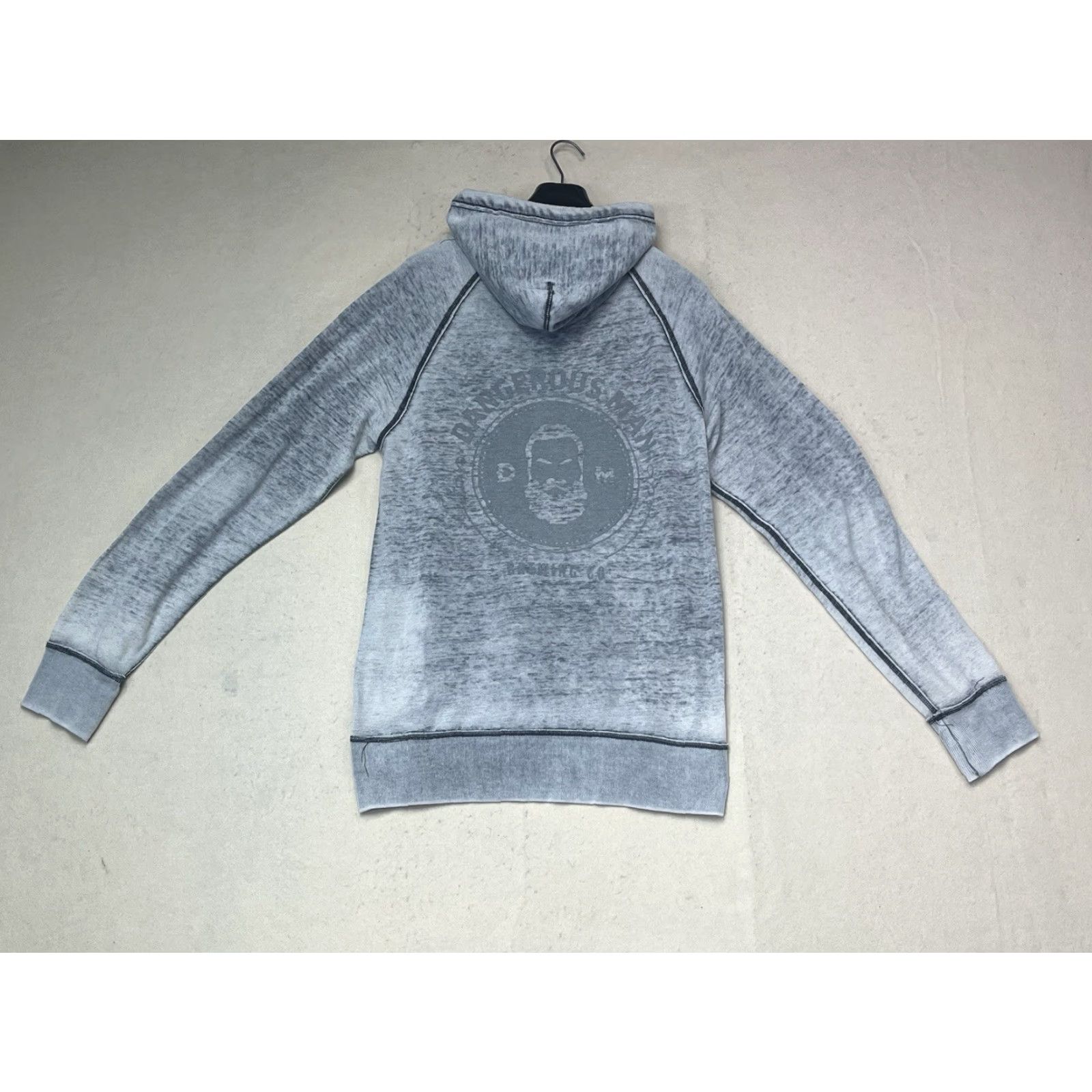 Vintage J. America Hoodie Unisex Adults Large Oversized Pouch Kangaroo Grey Acid Wash Tu Tu' Tun Size L / US 10 / IT 46 - 2 Thumbnail
