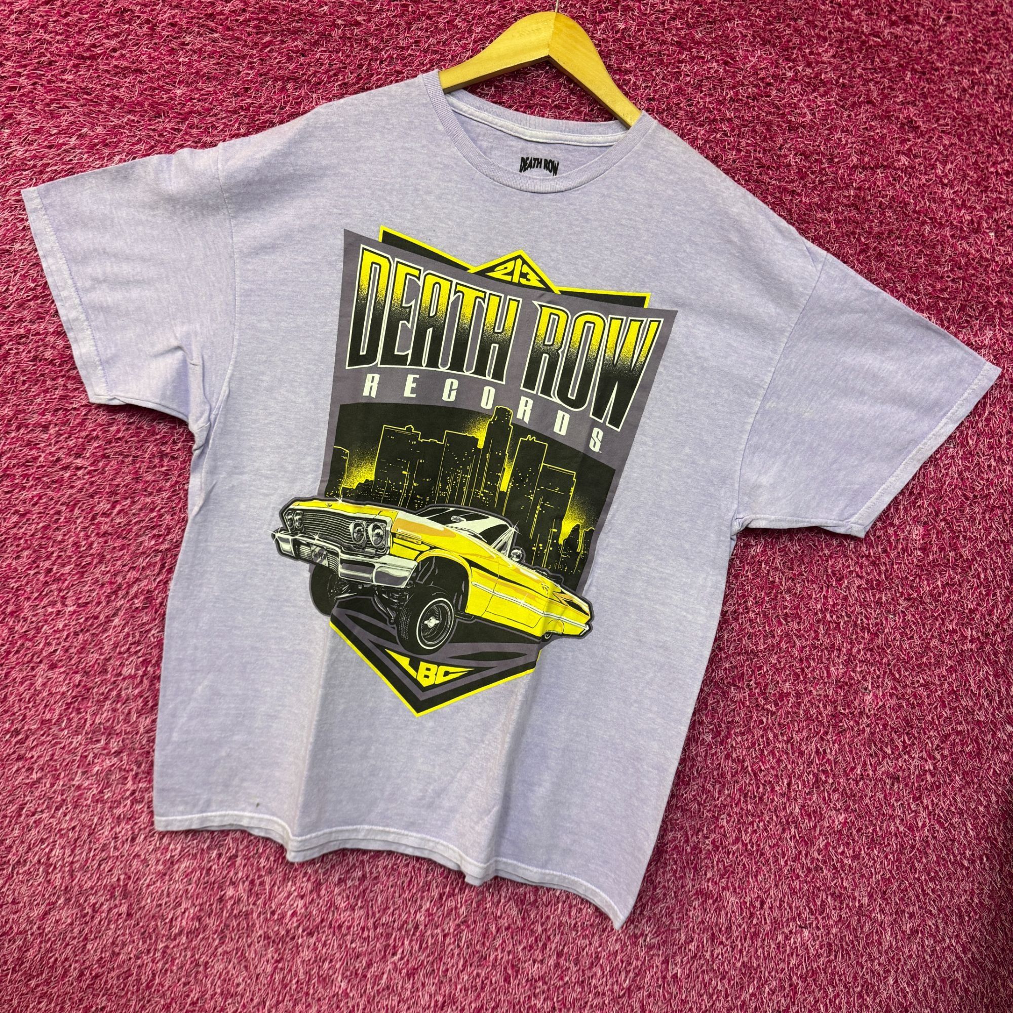 Death Row Records Death Row Records LBC Low Rider Rap Record Label Tee 1X/2X Size US XXL / EU 58 / 5 - 3 Thumbnail