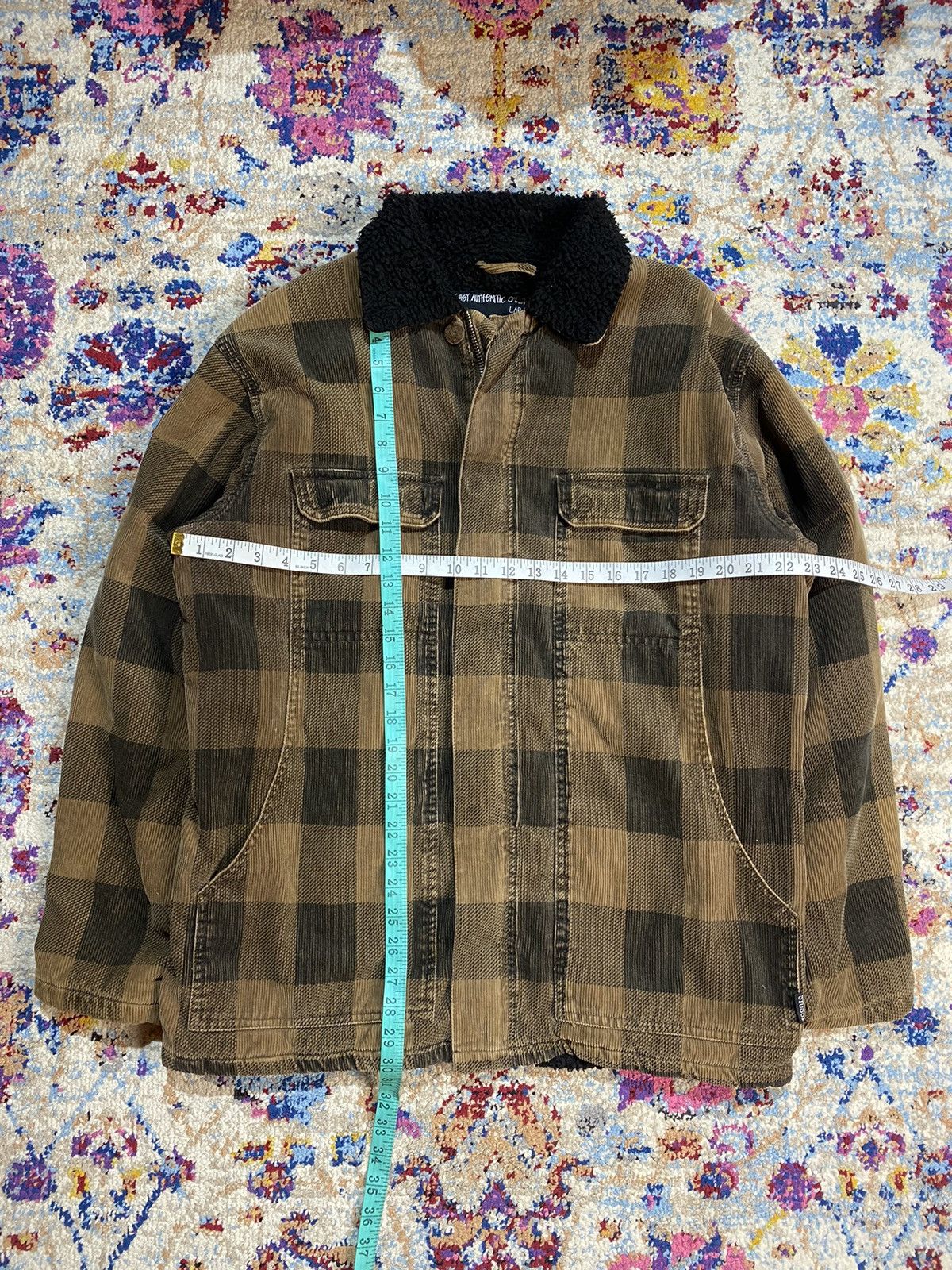 Stussy OG Stussy Double Front Shadow Plaid Sherpa Jacket Size US L / EU 52-54 / 3 - 13 Thumbnail