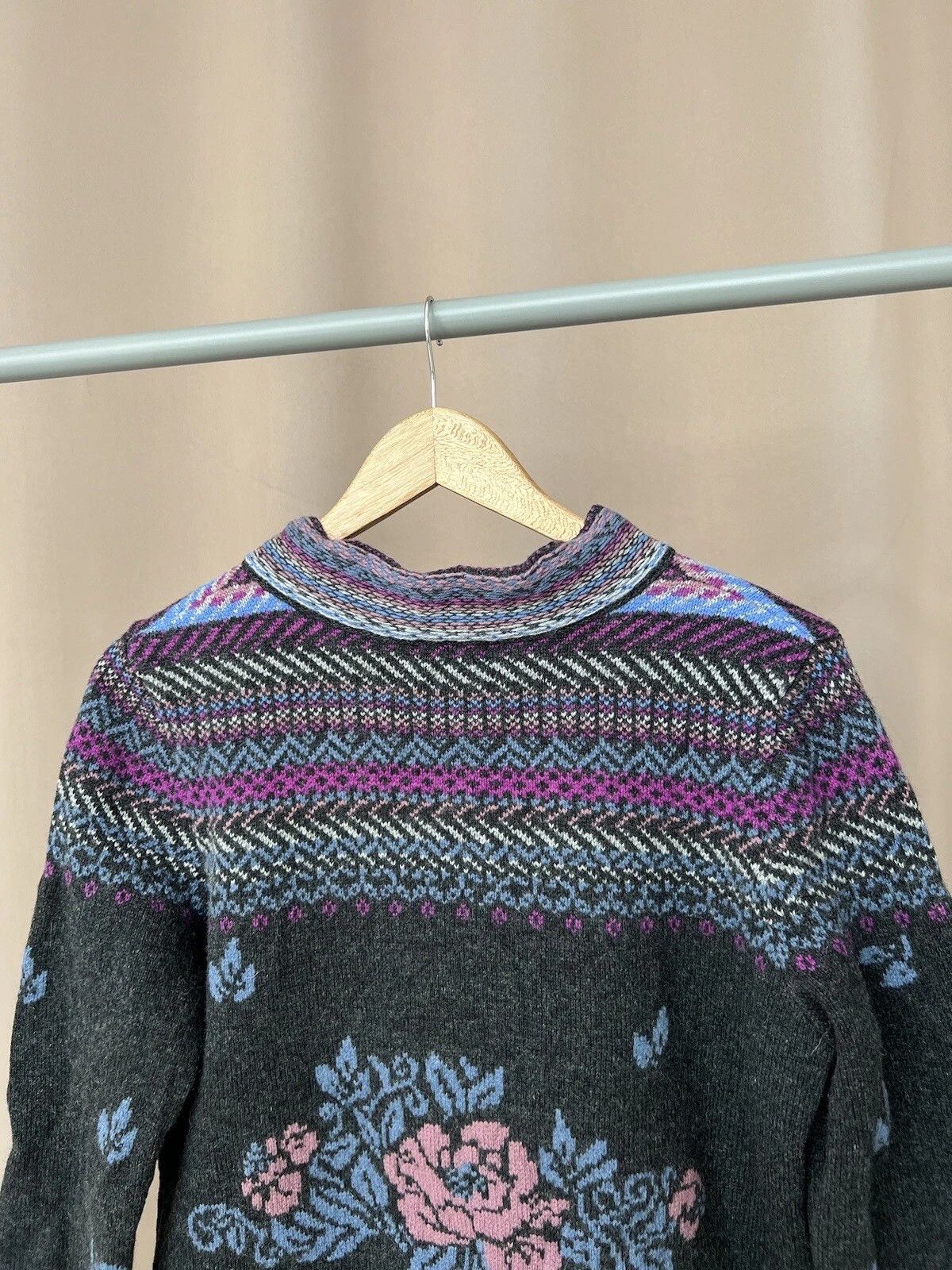 Other Ivko Wool Knit Zip Sweater Womens Size M Vintage Cardigan Size M / US 6-8 / IT 42-44 - 7 Thumbnail