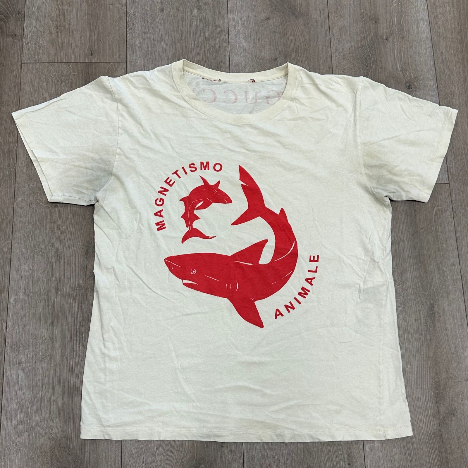 Gucci Black 'Magnetismo Animale' Shark T-Shirt | Grailed
