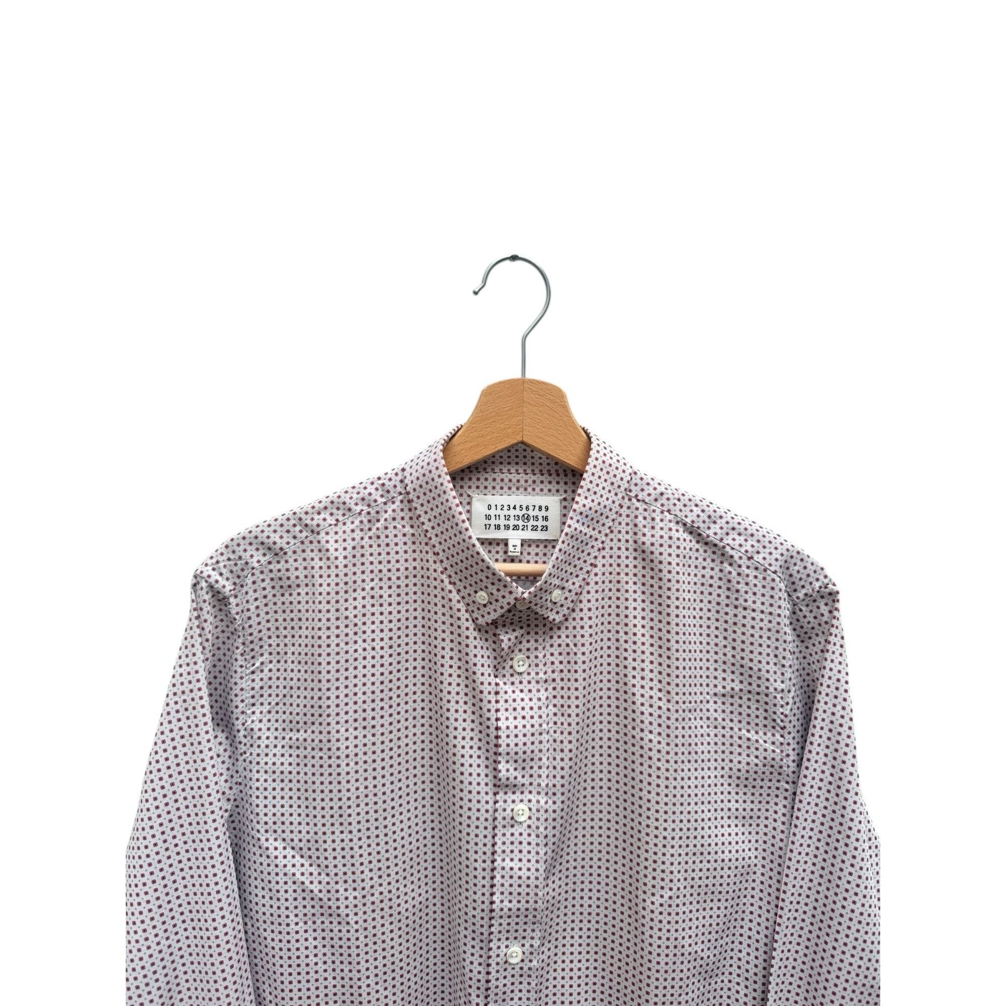 Maison Margiela Fall/Winter 2012 Red Micro-Pattern Shirt Size US M / EU 48-50 / 2 - 3 Thumbnail