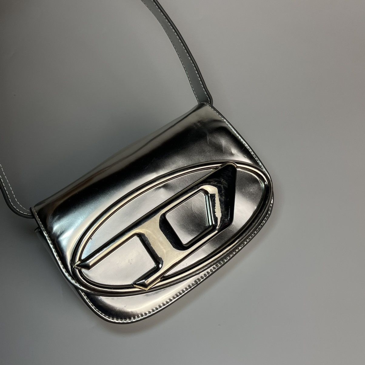 Diesel Y2K Diesel Metallic Silver Shoulder Bag Size ONE SIZE - 7 Thumbnail