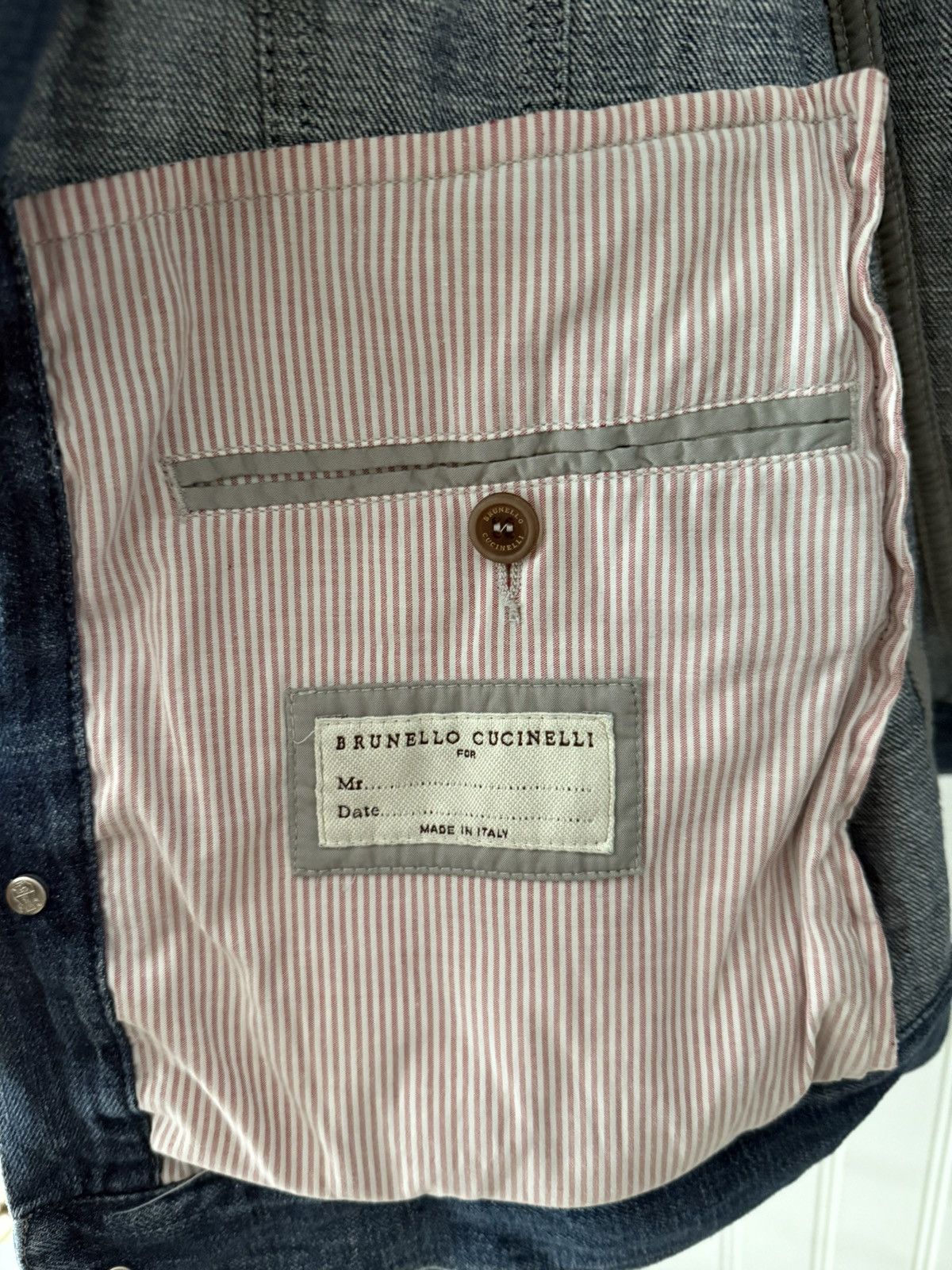 Brunello Cucinelli Brunello Cucinelli Demim Jacket XXL Size US XXL / EU 58 / 5 - 3 Thumbnail