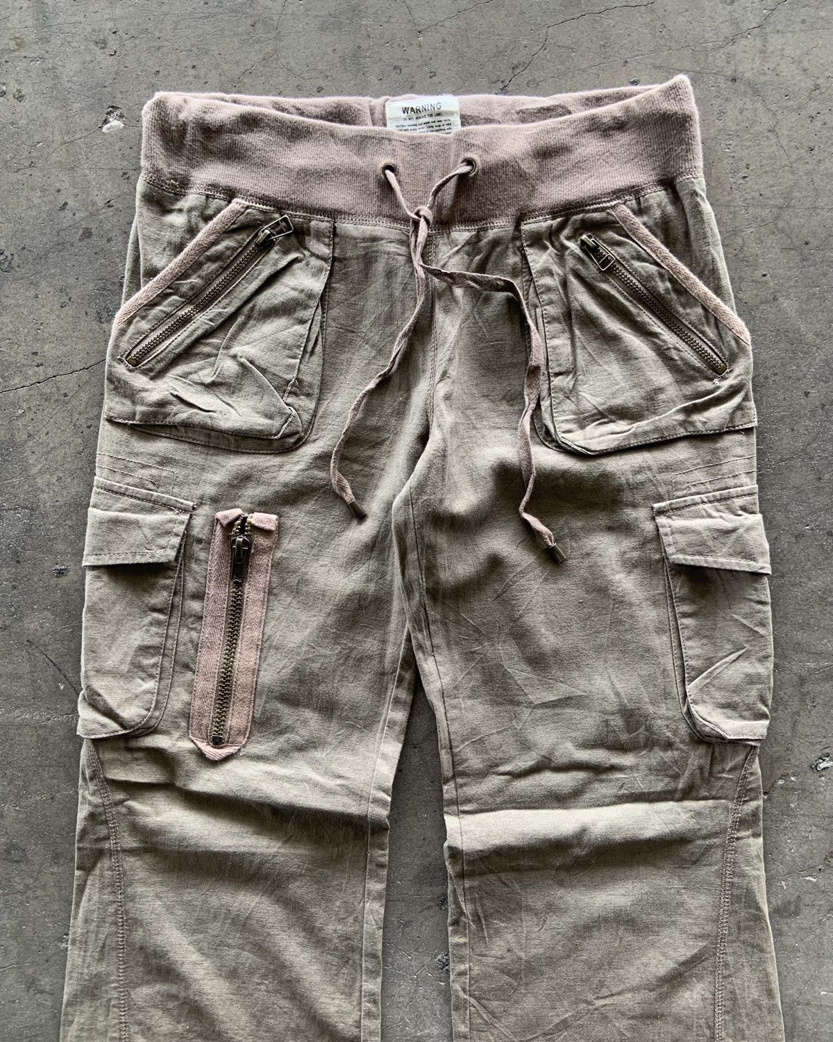 If Six Was Nine Rare G.O.A Cargo 3D Pocket Flared Pants Size Free Size US 33 - 4 Thumbnail