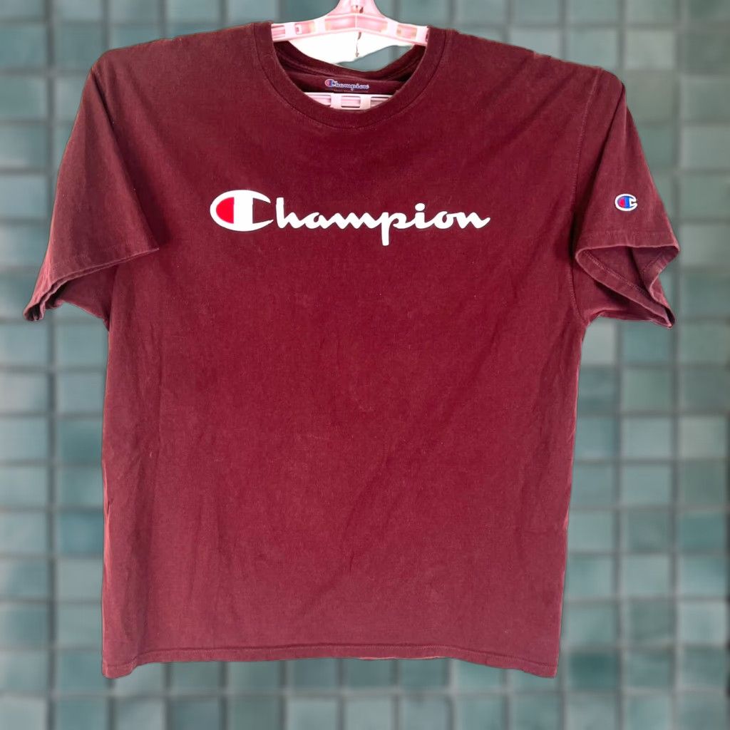 Champion Champion Graphic Tee Red Mens Adult Large Short Sleeve Crew Neck T-Shirt Size US L / EU 52-54 / 3 - 1 Thumbnail