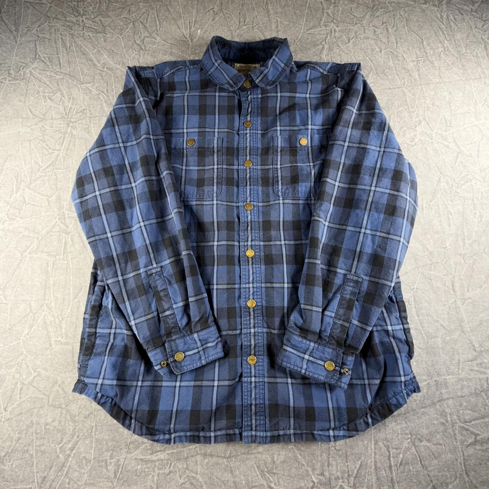 L.L. Bean L.L. Bean Jacket Men's M Blue Katahdin Iron Works Fleece Size US M / EU 48-50 / 2 - 1 Thumbnail