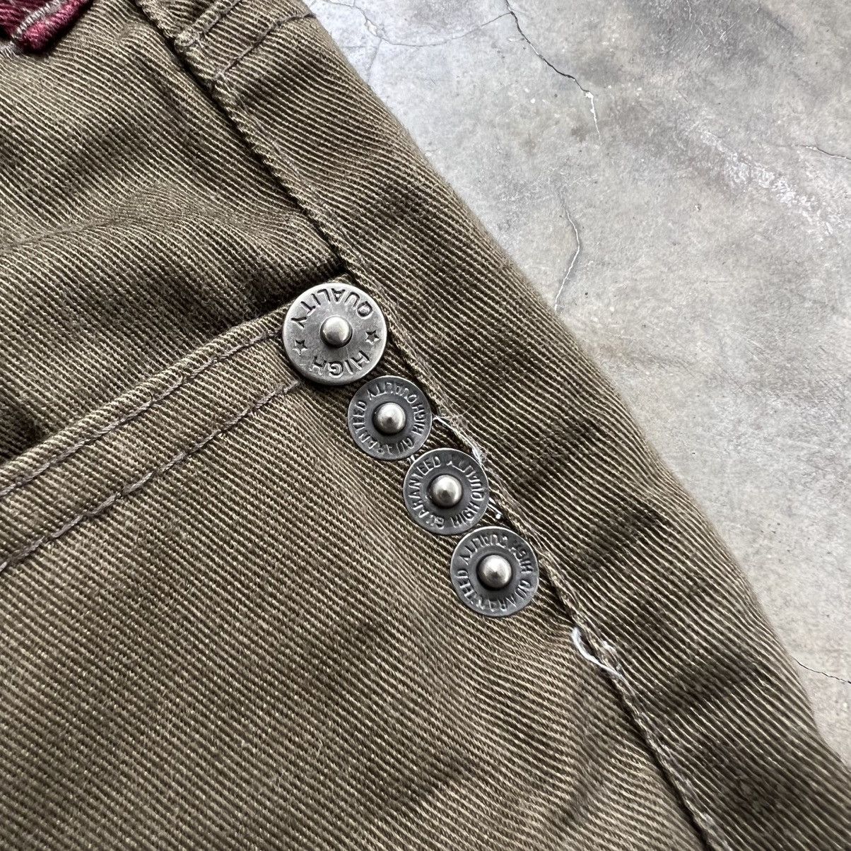 Hysteric Glamour 2000’s Nylaus Vkei Style Double Waist Short Pants Army Size US 32 / EU 48 - 7 Thumbnail