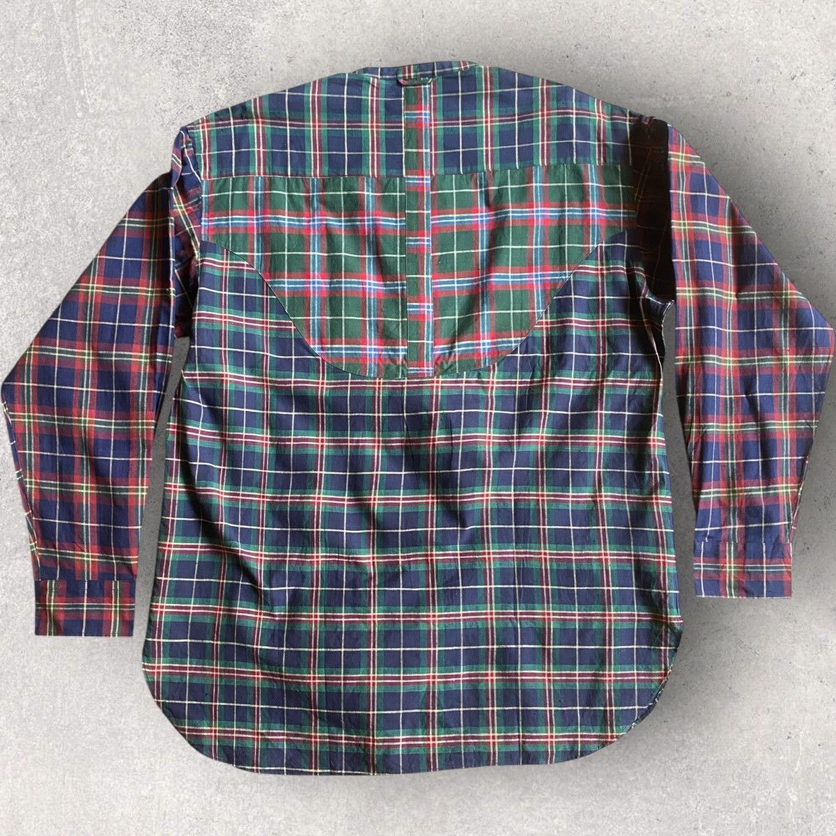 Comme des Garcons Homme Vintage 80’s Plaid Tartan Oversize Pull Over Shirt Size US M / EU 48-50 / 2 - 4 Thumbnail