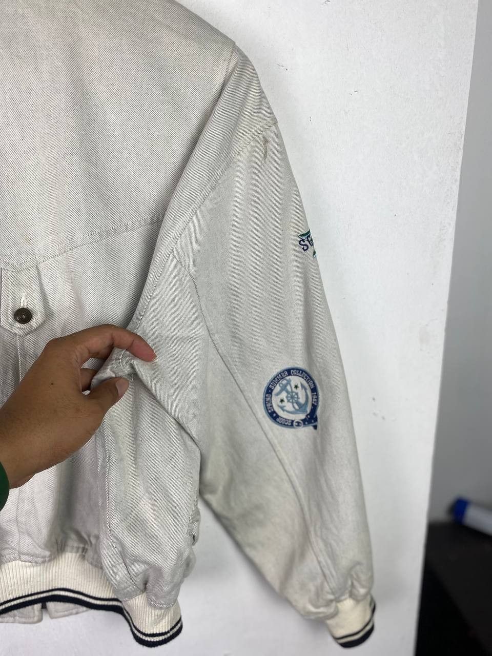 Japanese Brand vintage japanese brands denim bomber jacket nice design Size US M / EU 48-50 / 2 - 17 Thumbnail