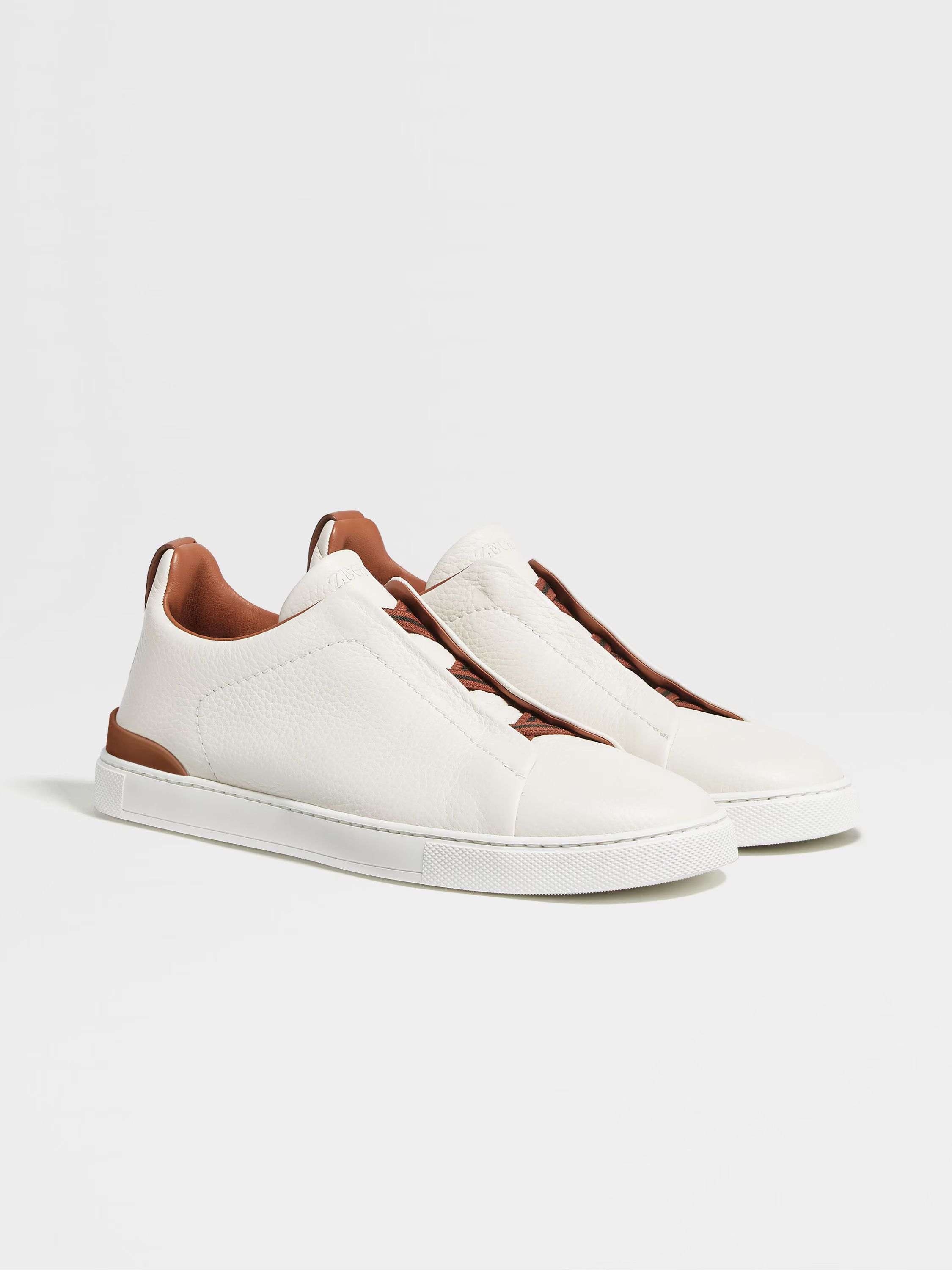 Ermenegildo Zegna o1s1rm0325 RLHCVO Triple Stitch™ Pelle di Cervo Sneakers Size US 8 / EU 41 - 2 Thumbnail