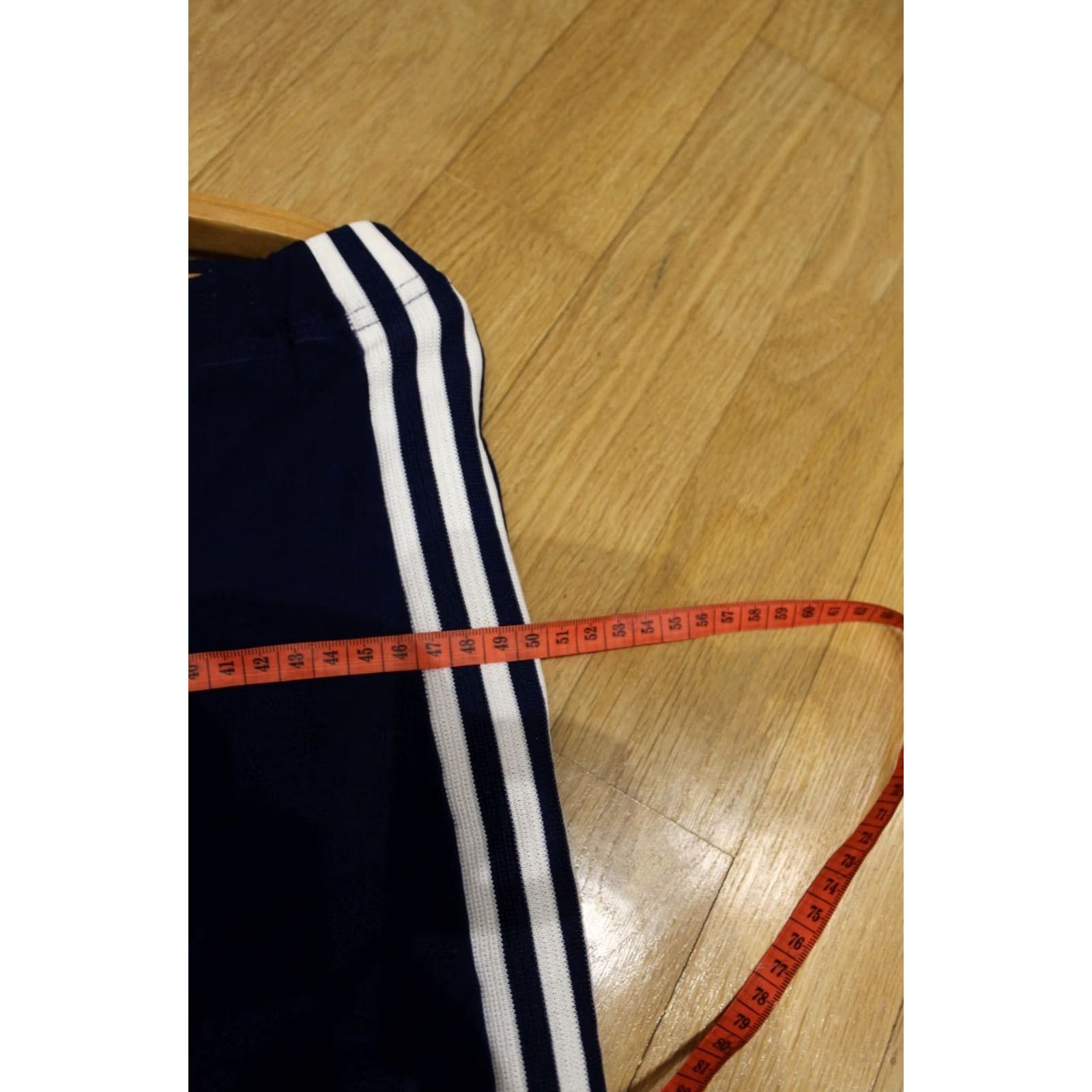 Adidas VINTAGE Adidas Track Pants Blue with White Stripes (Size 50) Unisex Adults Regular 50cm Waist 92.5cm Length Size US 34 / EU 50 - 8 Thumbnail
