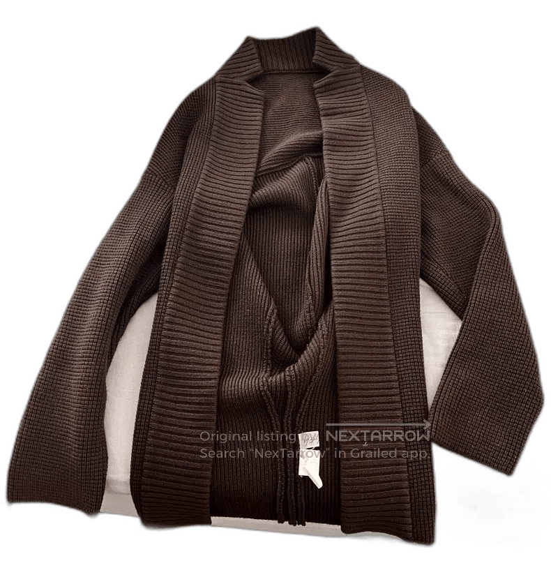 Yohji Yamamoto Yohji Yamamoto Brown Knit Sweater Size US M / EU 48-50 / 2 - 1 Thumbnail