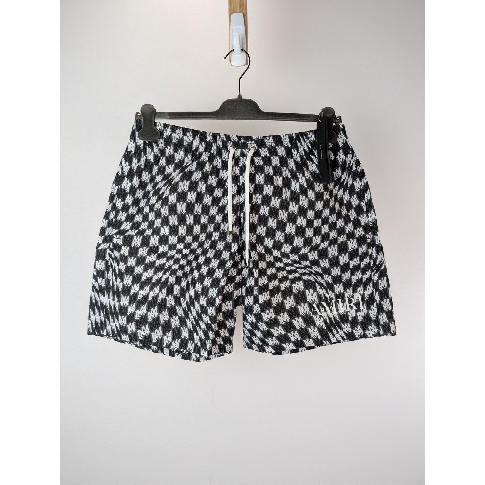 Amiri o1rshd1 Wavy MA Swim Trunk Shorts in Black XL Size US 36 / EU 52 - 2 Thumbnail