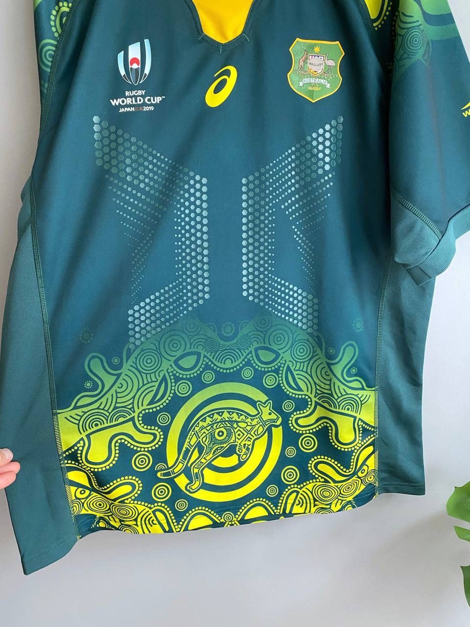 Asics Australia Wallabies Rugby Jersey World Cup Japan 2019 Sz XXL Size US XXL / EU 58 / 5 - 10 Thumbnail
