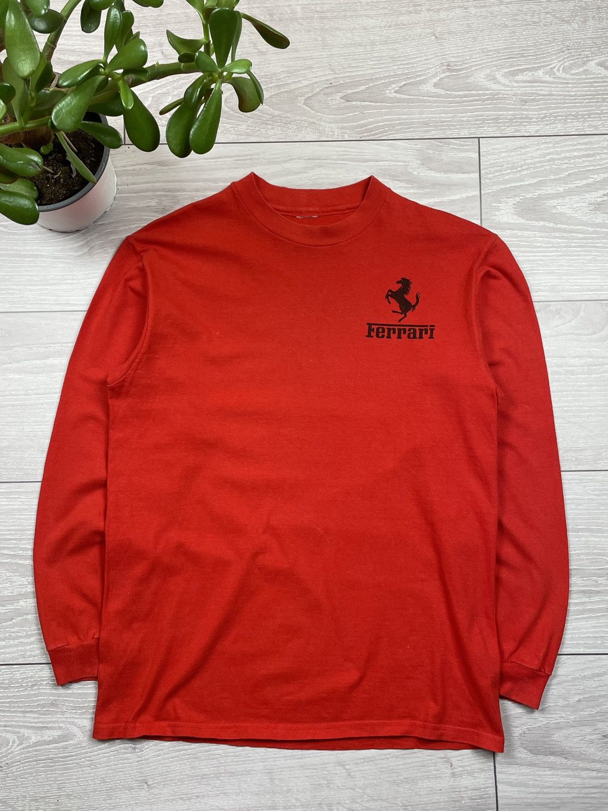 Ferrari × Vintage Vintage Ferrari Of Houston Long Sleeve Size US M / EU 48-50 / 2 - 2 Thumbnail