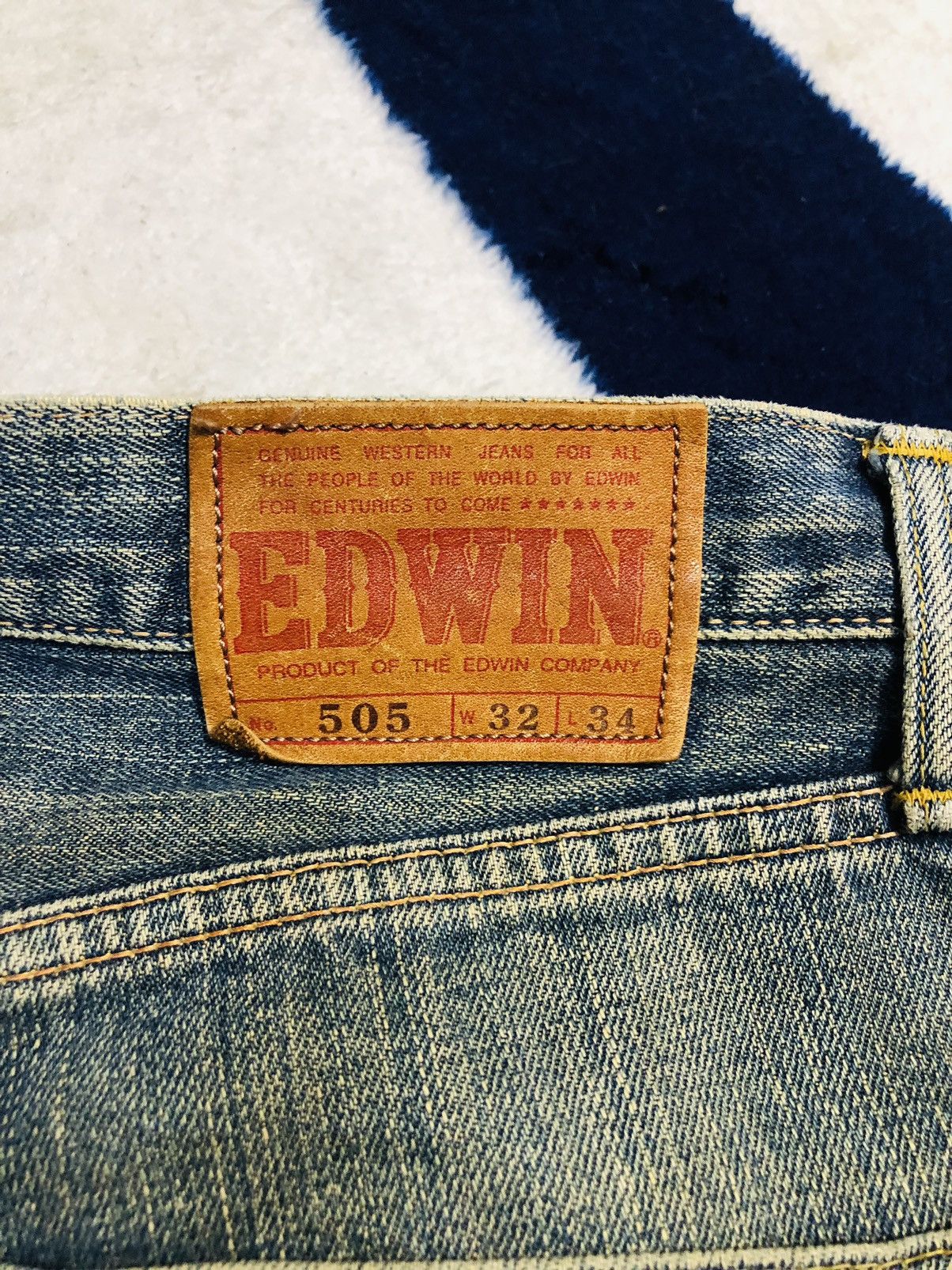 Edwin × Japanese Brand Edwin Distressed Jeans (1) Size US 34 / EU 50 - 16 Thumbnail