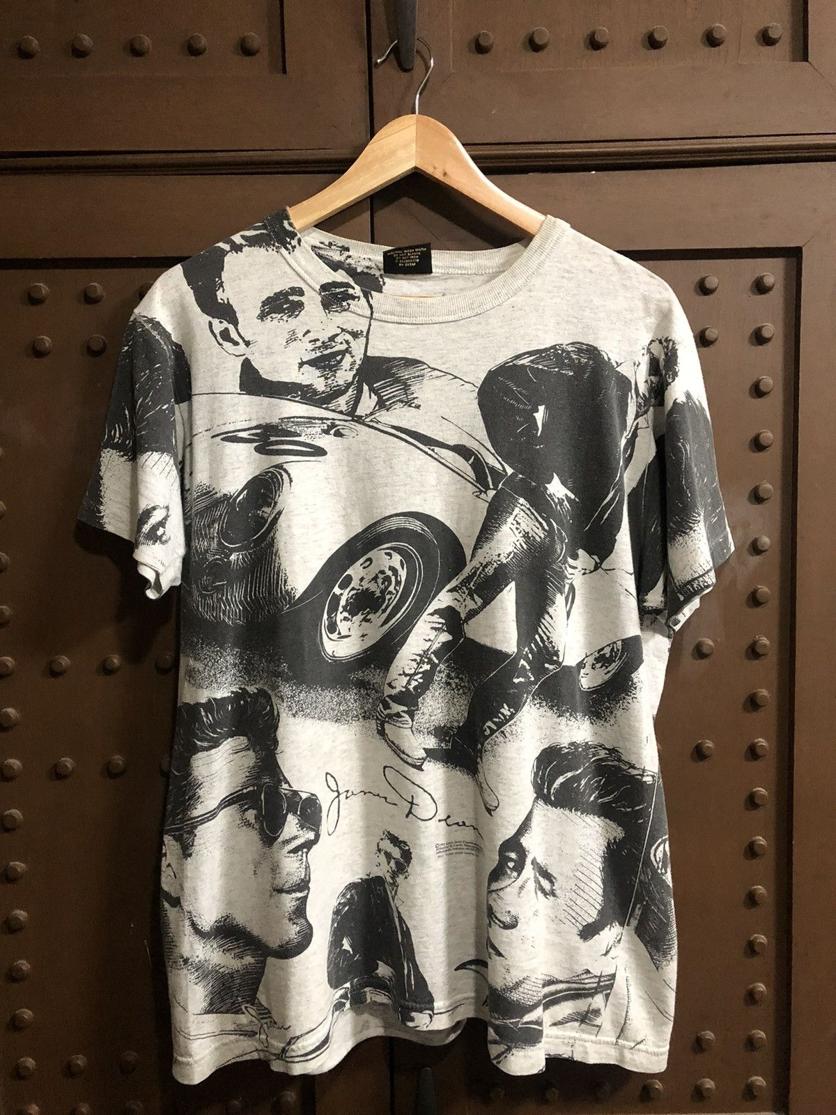 Vintage Vintage 90’s James Dean AOP Shirt Size US L / EU 52-54 / 3 - 1 Thumbnail