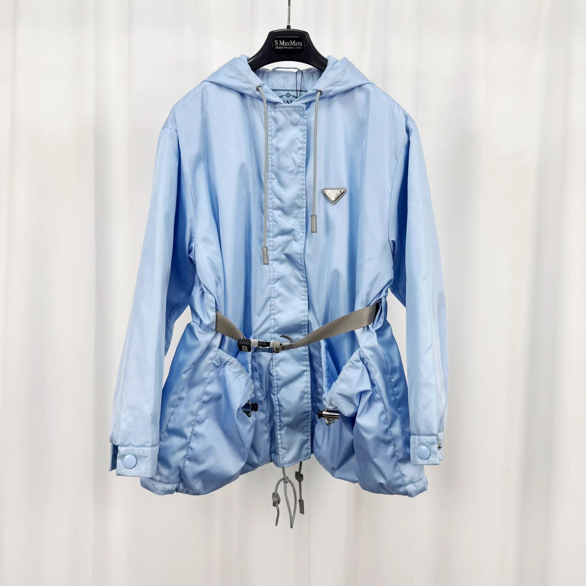 Prada Prada Padded Nylon Triangle Logo Jacket 38 98 New Size S / US 4 / IT 40 - 1 Thumbnail