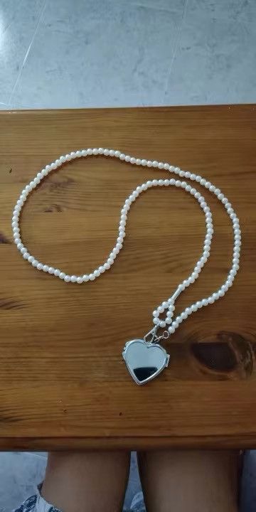 Designer Fashionable Pearl Strap Crossbody Mirror Belt Waist Chain Size ONE SIZE - 8 Thumbnail