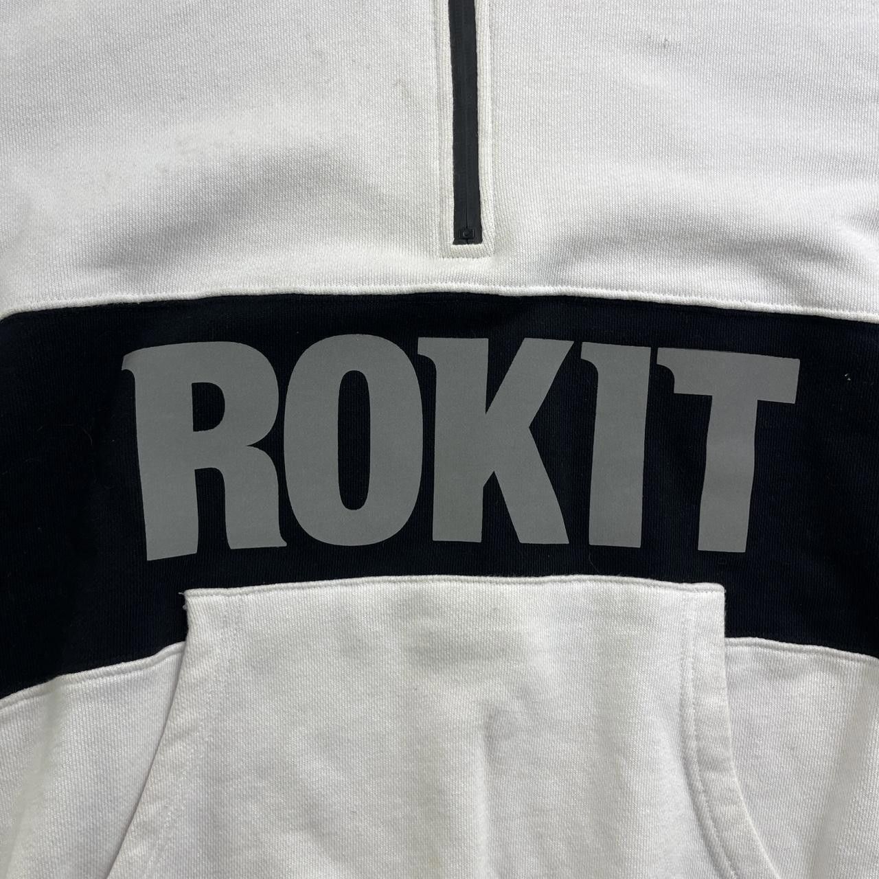 Designer ROKIT Quarter Zip Colorblock Hoodie Size US L / EU 52-54 / 3 - 2 Thumbnail