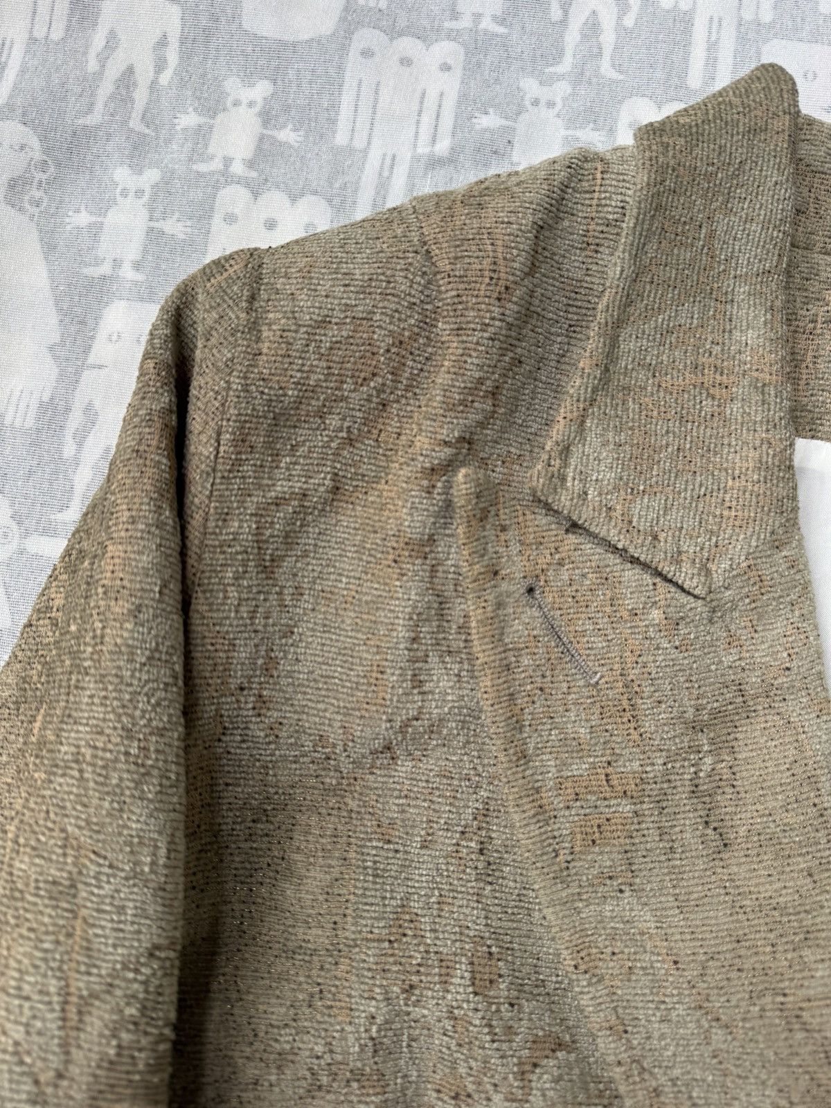 Ann Demeulemeester Ann Demeulemeester AW94 Brocade Lurex Gold Blazer Size S / US 4 / IT 40 - 3 Thumbnail