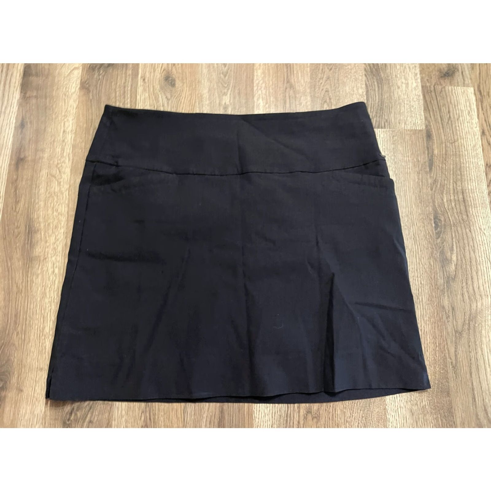 Vintage S.C & CO. Skirt Women's XL Black Built in Short Pull On Mini Casual Modern Short Womens XL Black Skirt 90s? Size 40" / US 18 - 2 Thumbnail