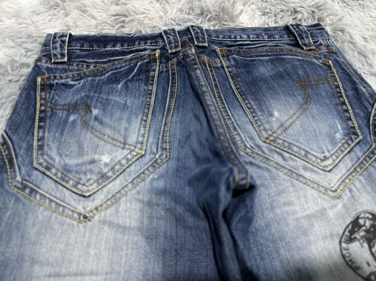 semanticdesign 🔥Ss09 Semantic Design Poem Skull Cross Flared Denim Size US 32 / EU 48 - 14 Thumbnail
