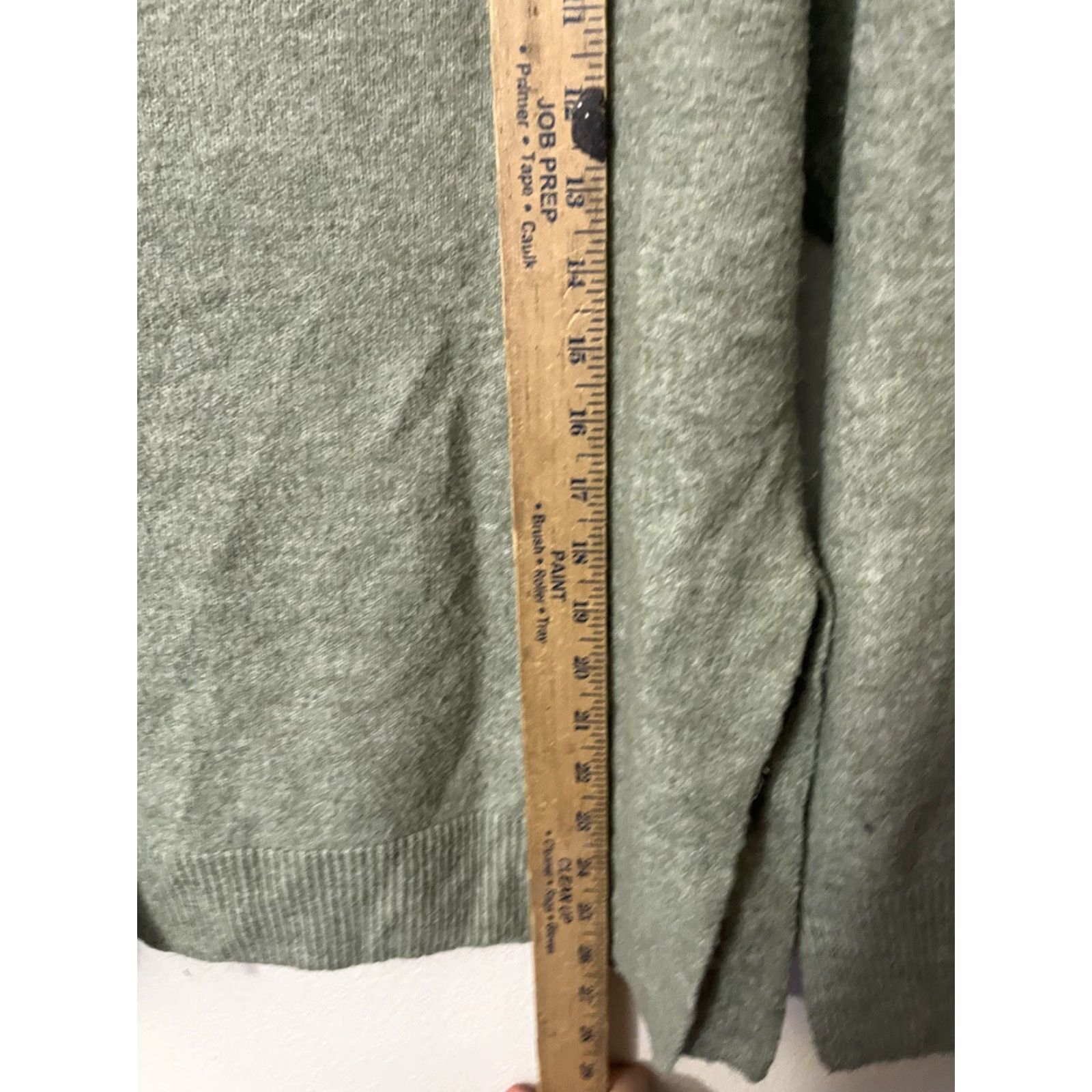 H&M H&M Sweater Womens XS V-Neck Oversized Comfort Soft Knit Cozy Green Regular Pullover Size XS / US 0-2 / IT 36-38 - 4 Thumbnail