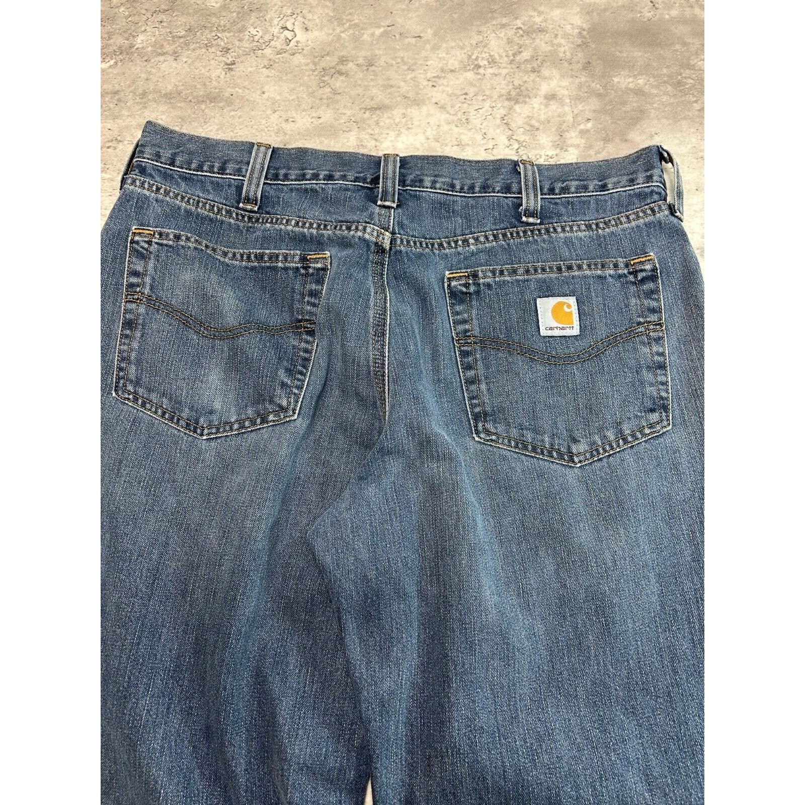Carhartt Carhartt Relaxed Fit Dark Wash Denim Workwear Pants Size 36 Size US 36 / EU 52 - 7 Thumbnail