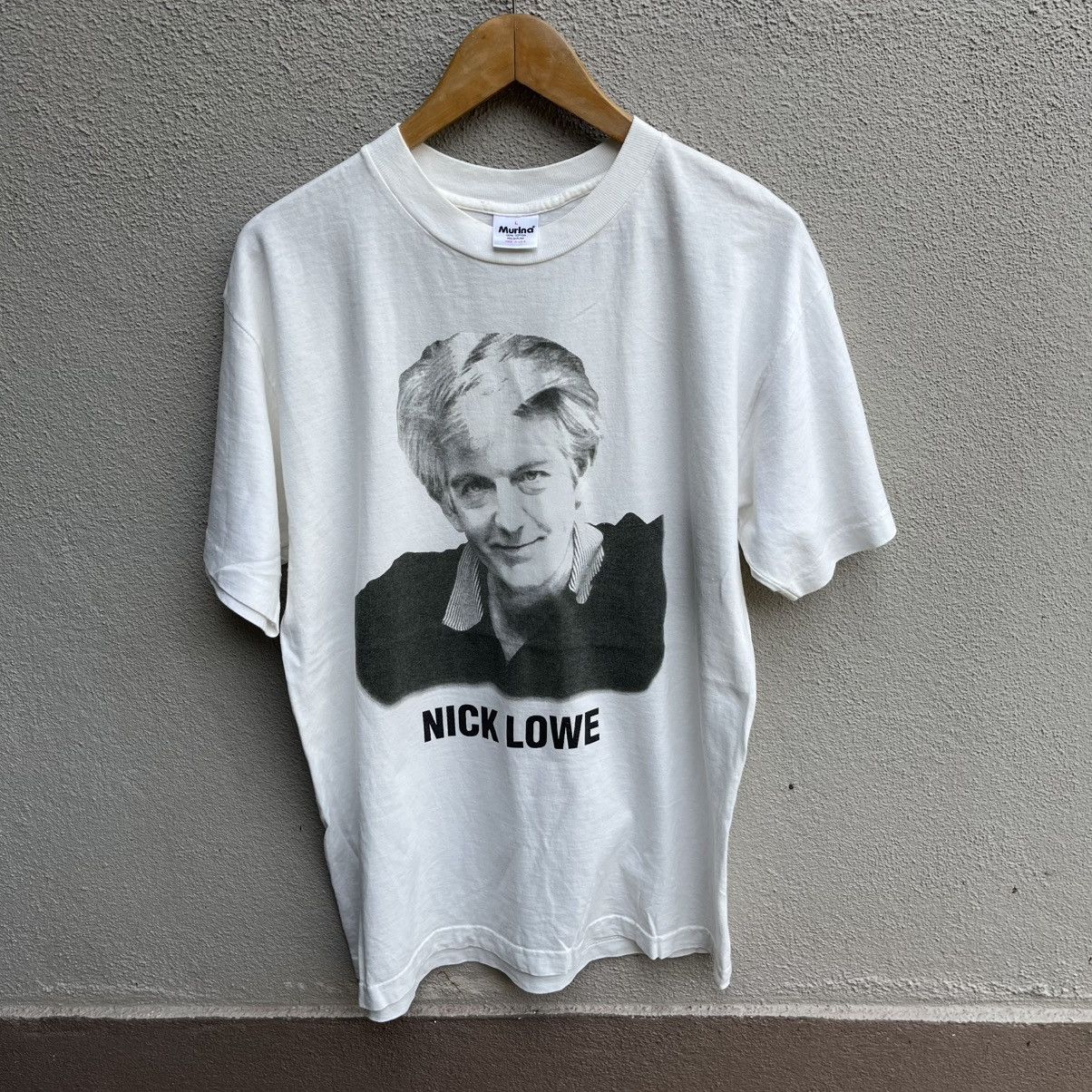 Band Tees Vintage 90s NICK LOWE tee post punk new wave Size US L / EU 52-54 / 3 - 1 Thumbnail