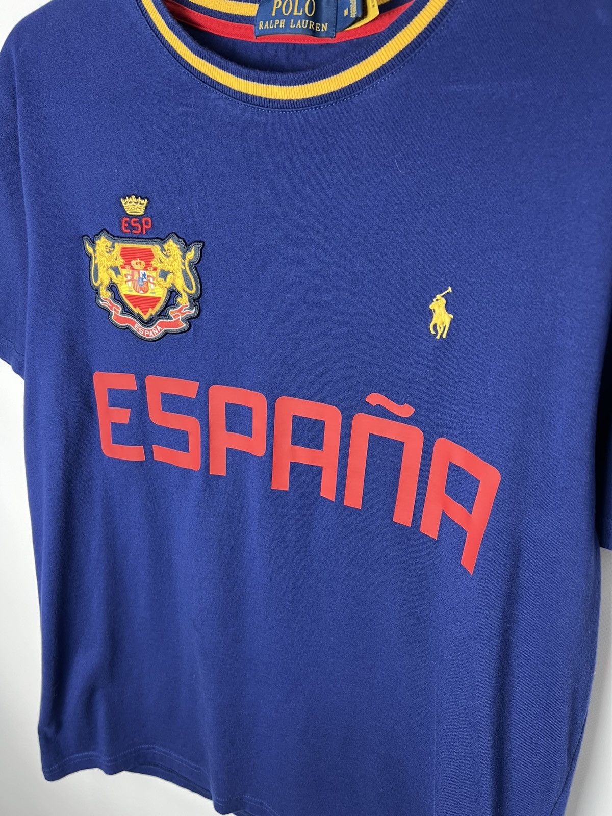 Polo Ralph Lauren Vintage sk8 y2k Polo Ralph Lauren Spain Espana T-shirt Size US M / EU 48-50 / 2 - 2 Thumbnail