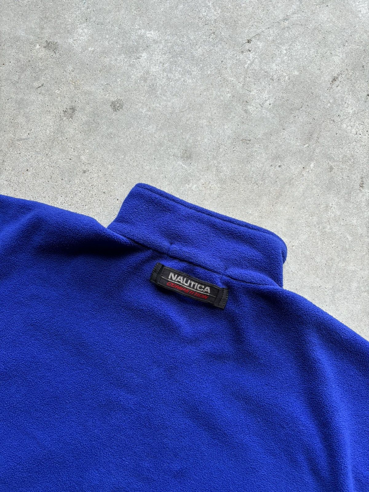 Nautica vintage 90s NAUTICA COMPETITION fleece spellout sweater Size US L / EU 52-54 / 3 - 13 Thumbnail