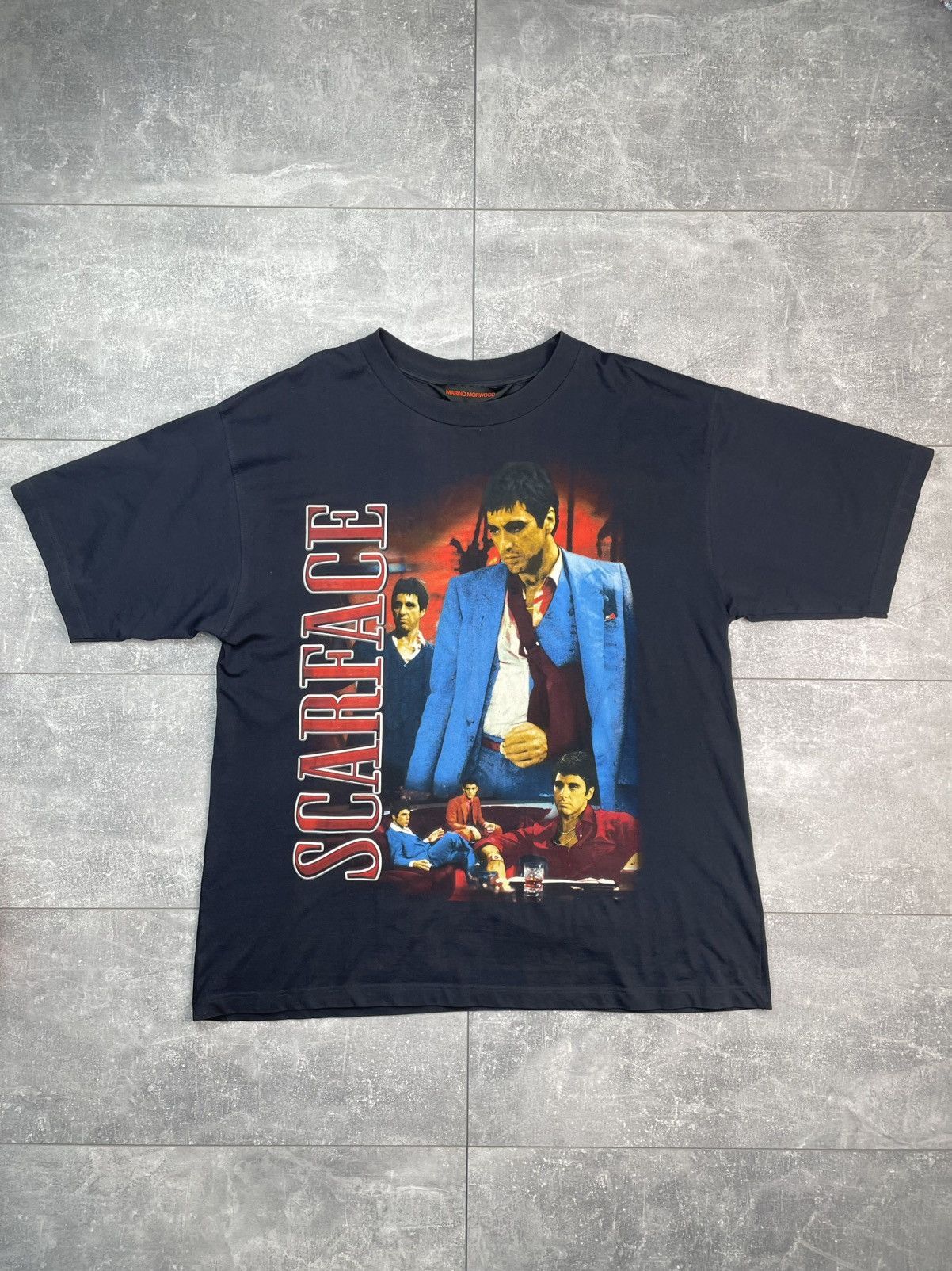 Marino Morwood × Rap Tees Marino Morwood Scarface Tony Montana T-shirt Size US XXL / EU 58 / 5 - 1 Thumbnail