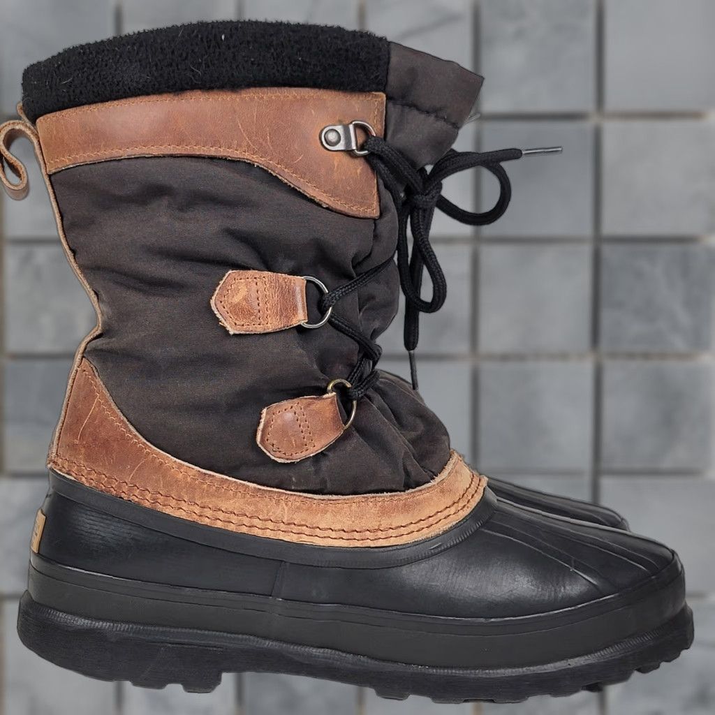 SOREL SOREL Eddie Bauer Boots Womens 10.5 Winter Snow Rain Brown Felt Lined Insulated Lace Up Round Toe Casual Waterproof Waterproof? Size US 11 / IT 41 - 1 Thumbnail