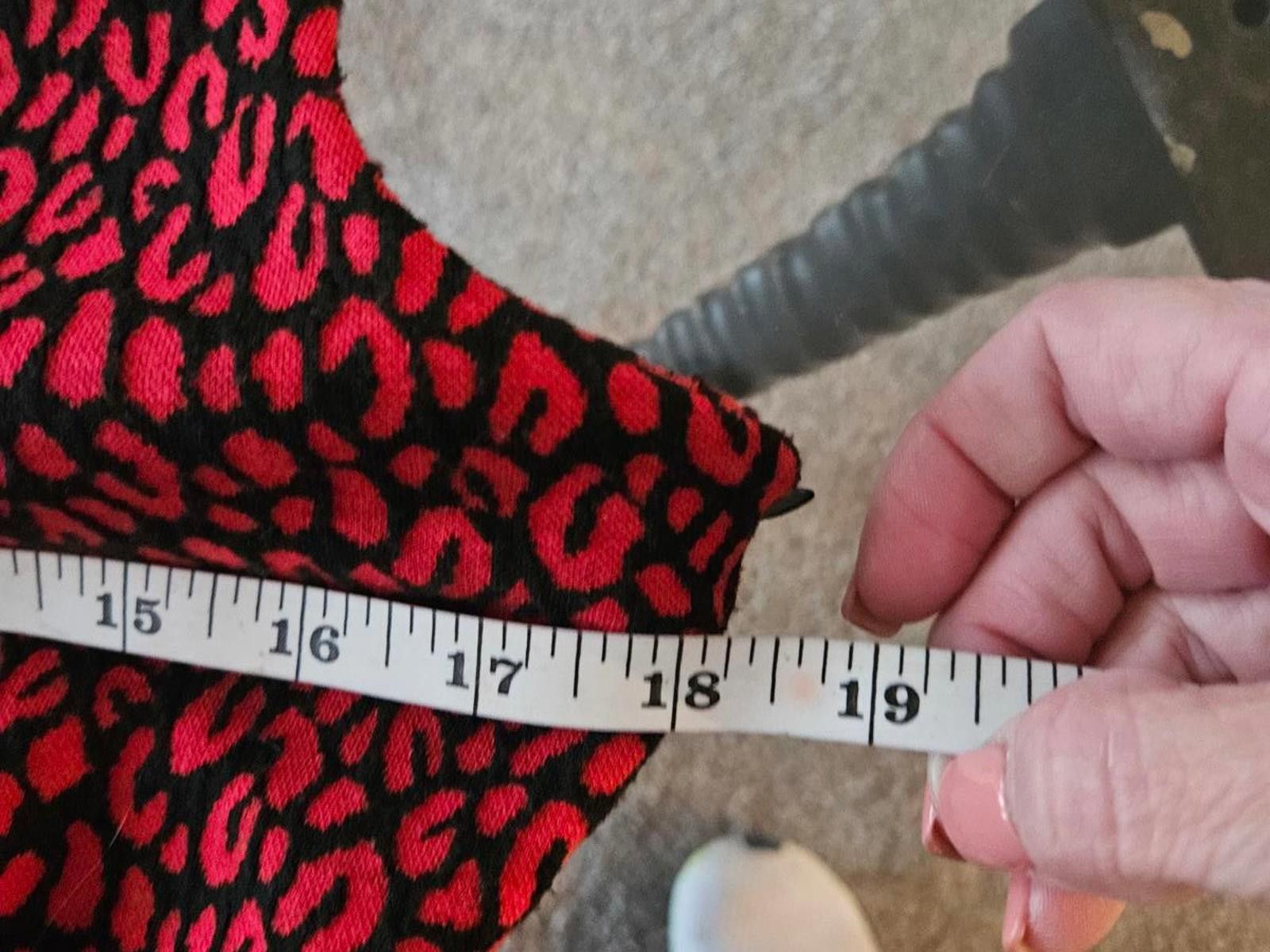 Calvin Klein Calvin Klein Stylish Red Leopard Print Sleeveless Dress H114 Size S / US 4 / IT 40 - 6 Thumbnail