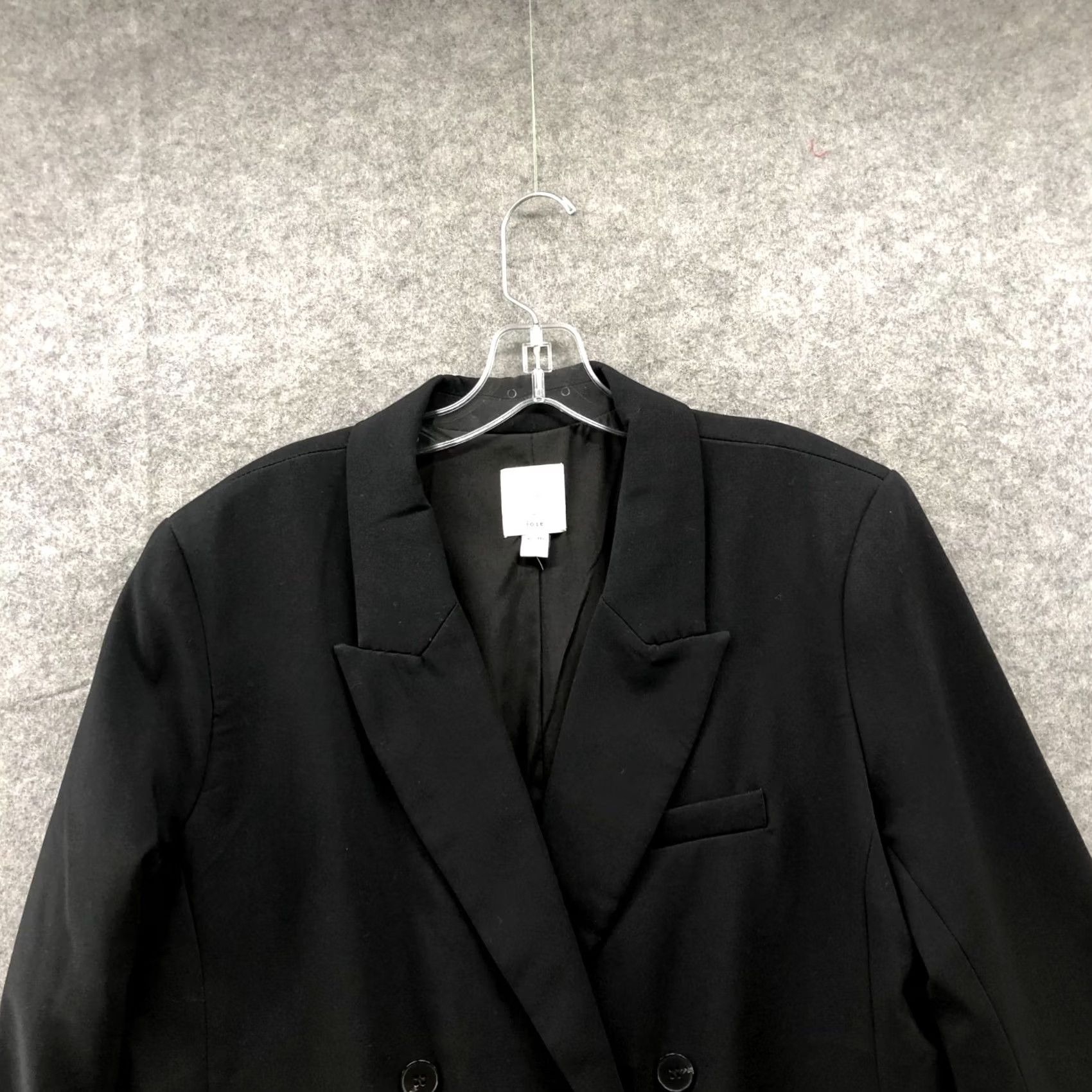 Joie Joie Oversized Blazer Womens XL Black Double Breasted Notch Collar Longline Blazer Jacket Coat Womens XL Black Size XL / US 12-14 / IT 48-50 - 5 Thumbnail