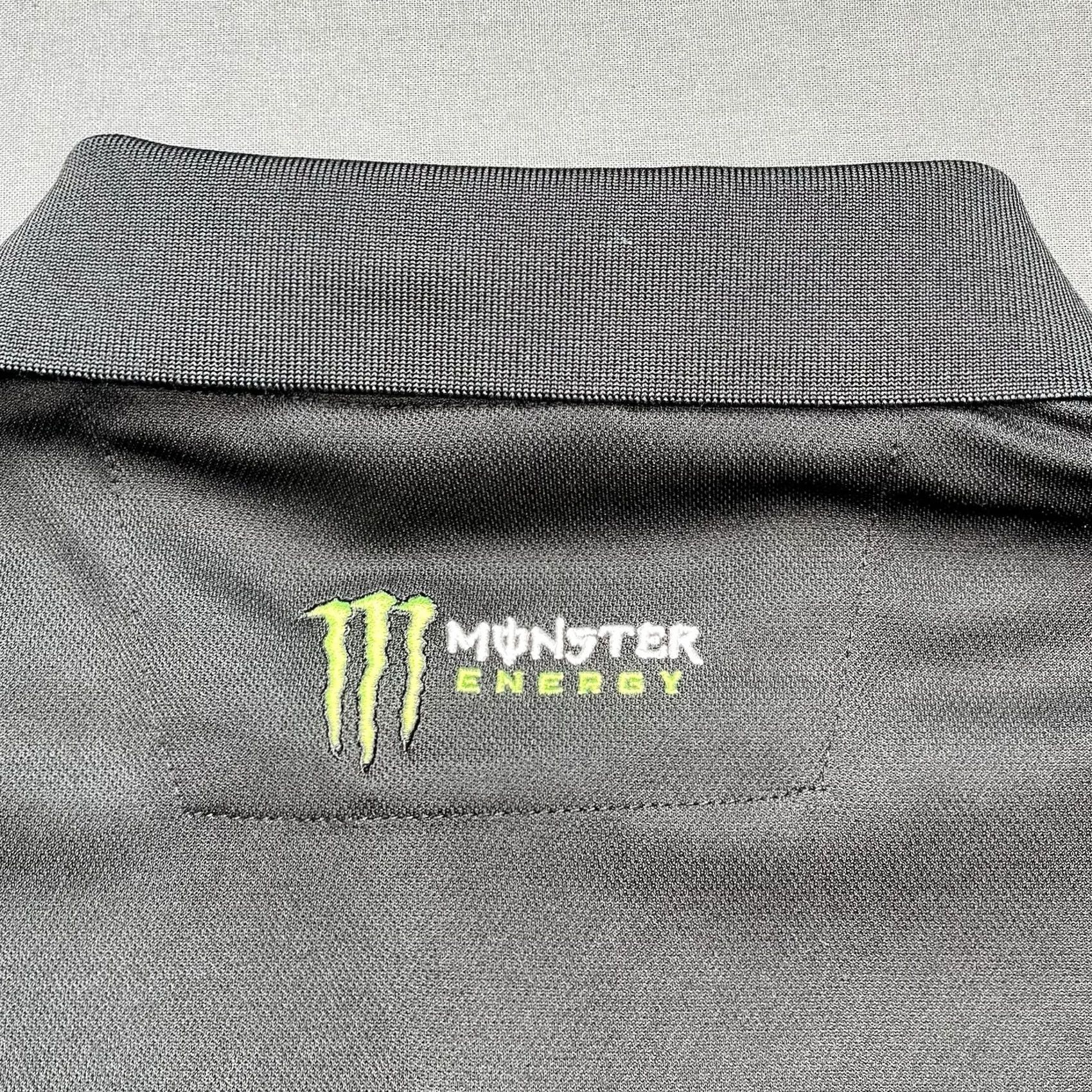 Vintage Monster Energy Polo Black Shirt Buttoned Down Mens Medium Size US M / EU 48-50 / 2 - 7 Thumbnail