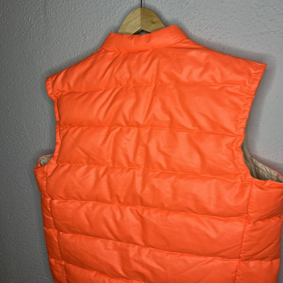 Moncler Moncler Puffer Down Jacket Vest Orange Logo Vintage 80s 90s Size US XL / EU 56 / 4 - 10 Thumbnail