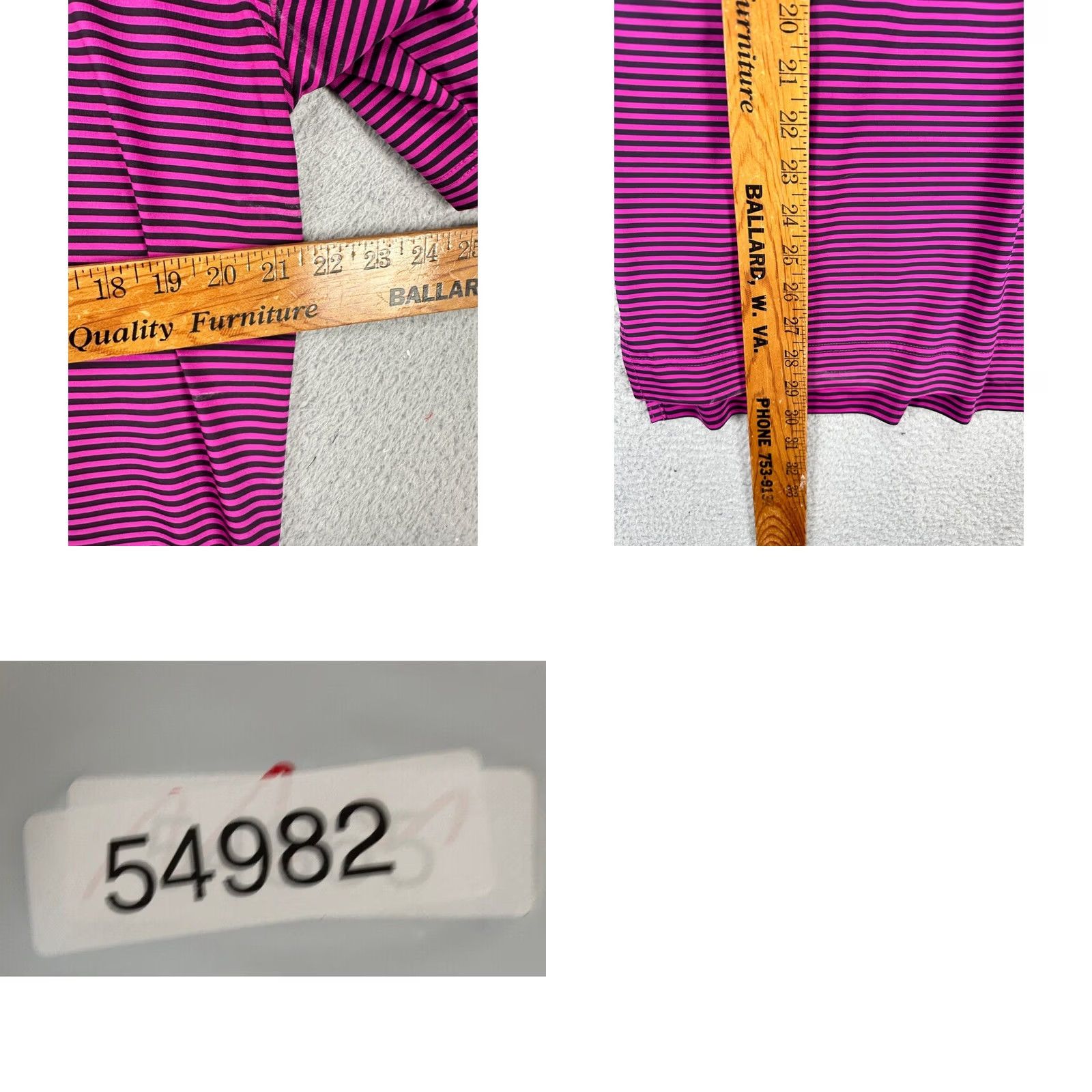 Footjoy FootJoy Polo Shirt Mens M Purple Striped ProDry Stretch Golf Rugby Short Sleeve Casual Outdoor Shirt Size US M / EU 48-50 / 2 - 8 Thumbnail